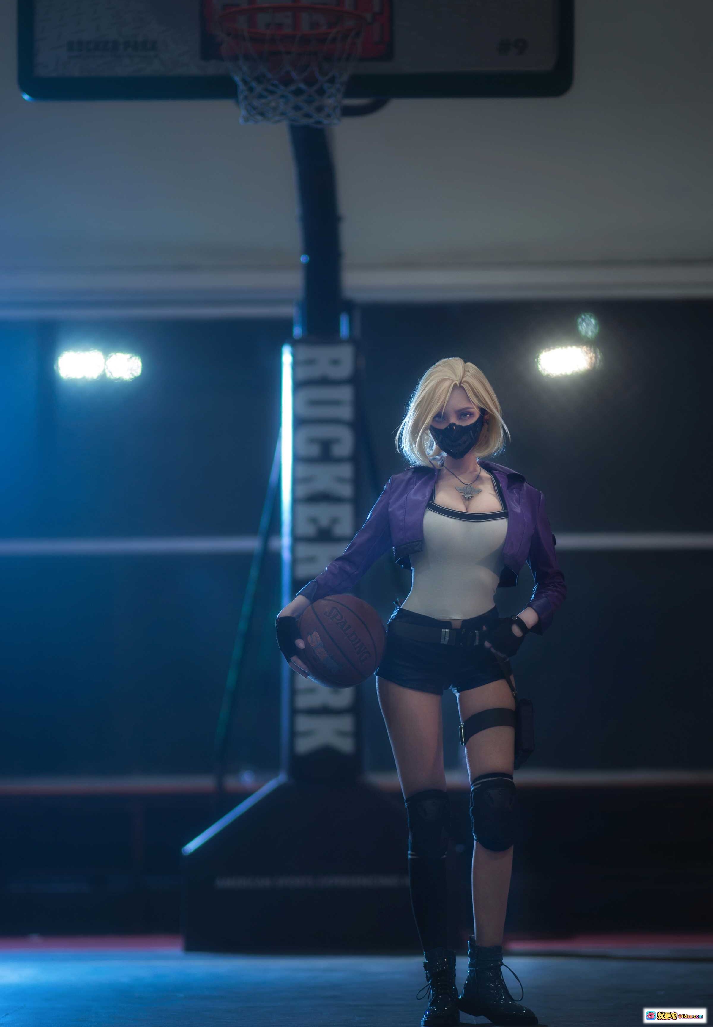 图片[3] - 前锋·蒂娜紫衣黑面罩金发少女写真 9P高清美图 - 就要吻