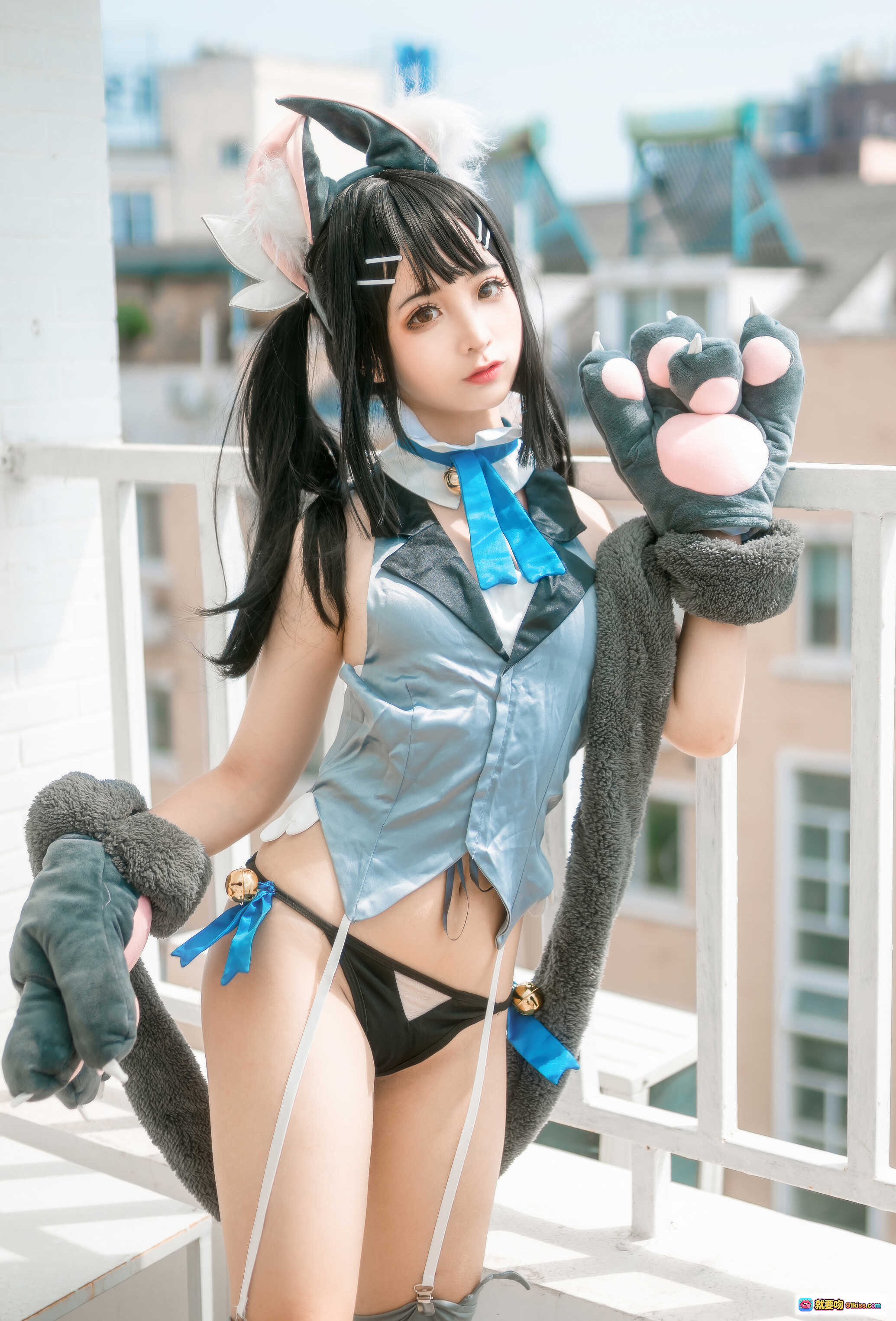 图片[4] - 蠢沫沫NO.039卫宫美游cosplay写真 45P高清图集 灰色毛绒拖鞋居家风 446MB大容量收藏版 - 就要吻