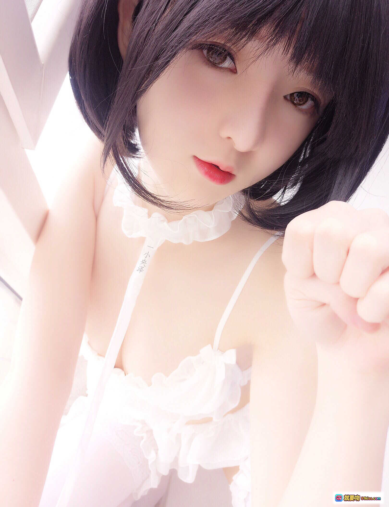 图片[7] - 一小央泽 NO.027 私摄01 白色蕾丝内衣少女写真 20P高清美图 甜美短发清纯风 - 就要吻