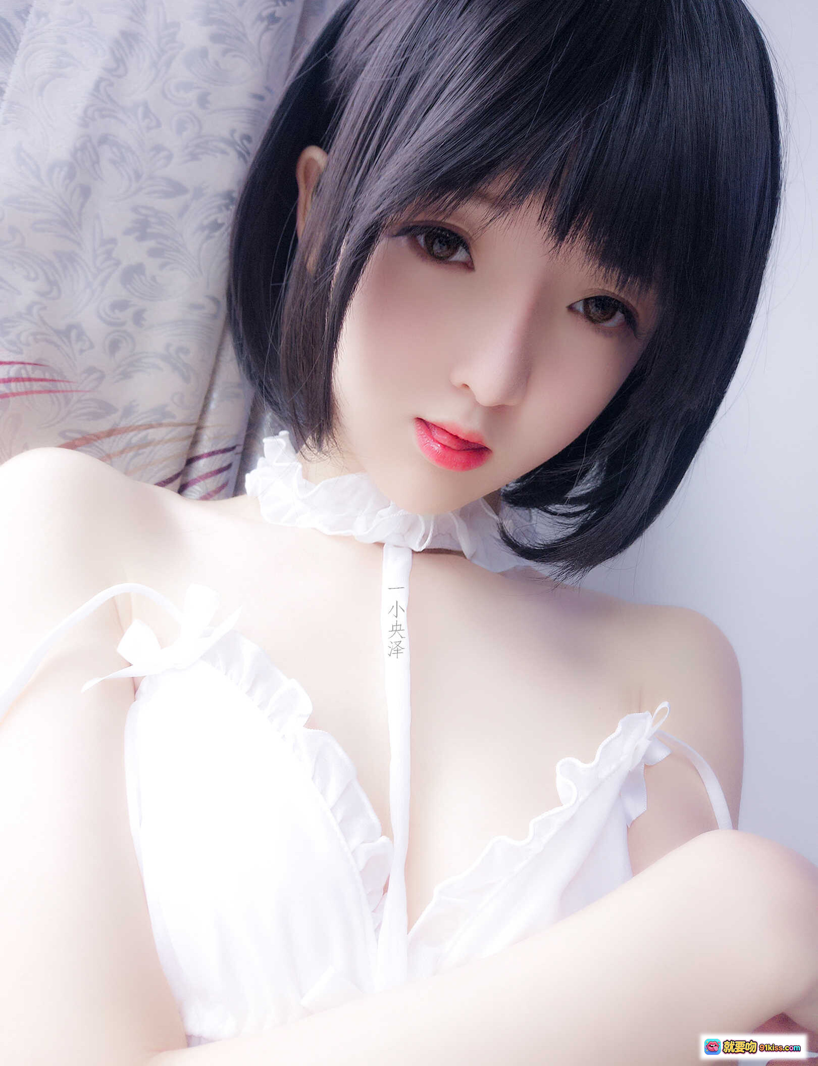 图片[10] - 一小央泽 NO.027 私摄01 白色蕾丝内衣少女写真 20P高清美图 甜美短发清纯风 - 就要吻