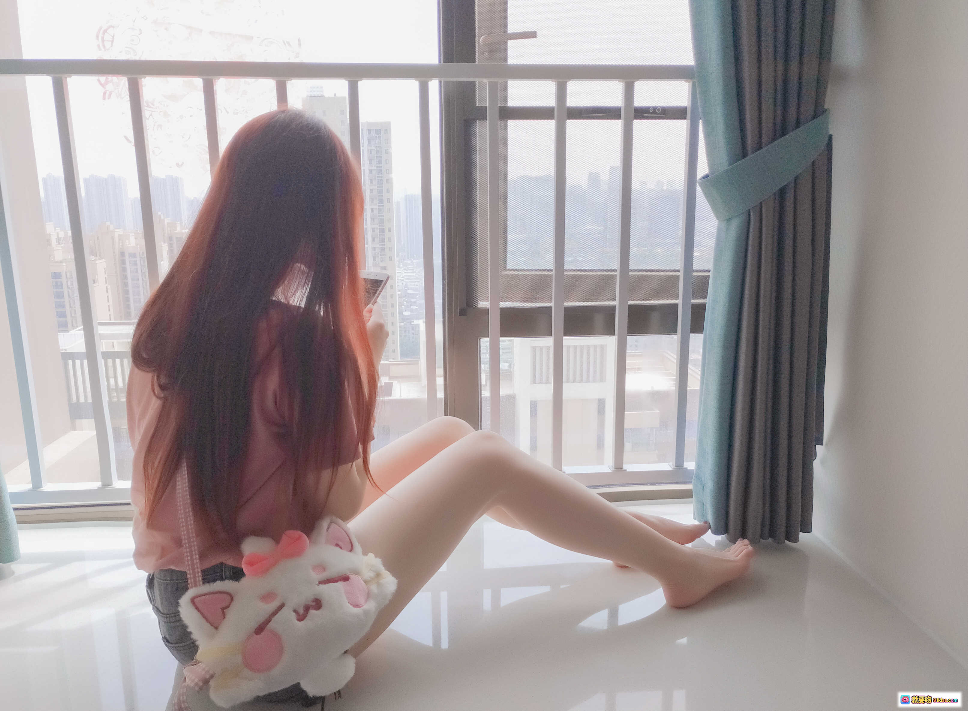 图片[7] - 雪晴Astra NO.019 美腿美足美臀写真 甜美长发黑卫衣粉萌印花少女风高清图集 - 就要吻