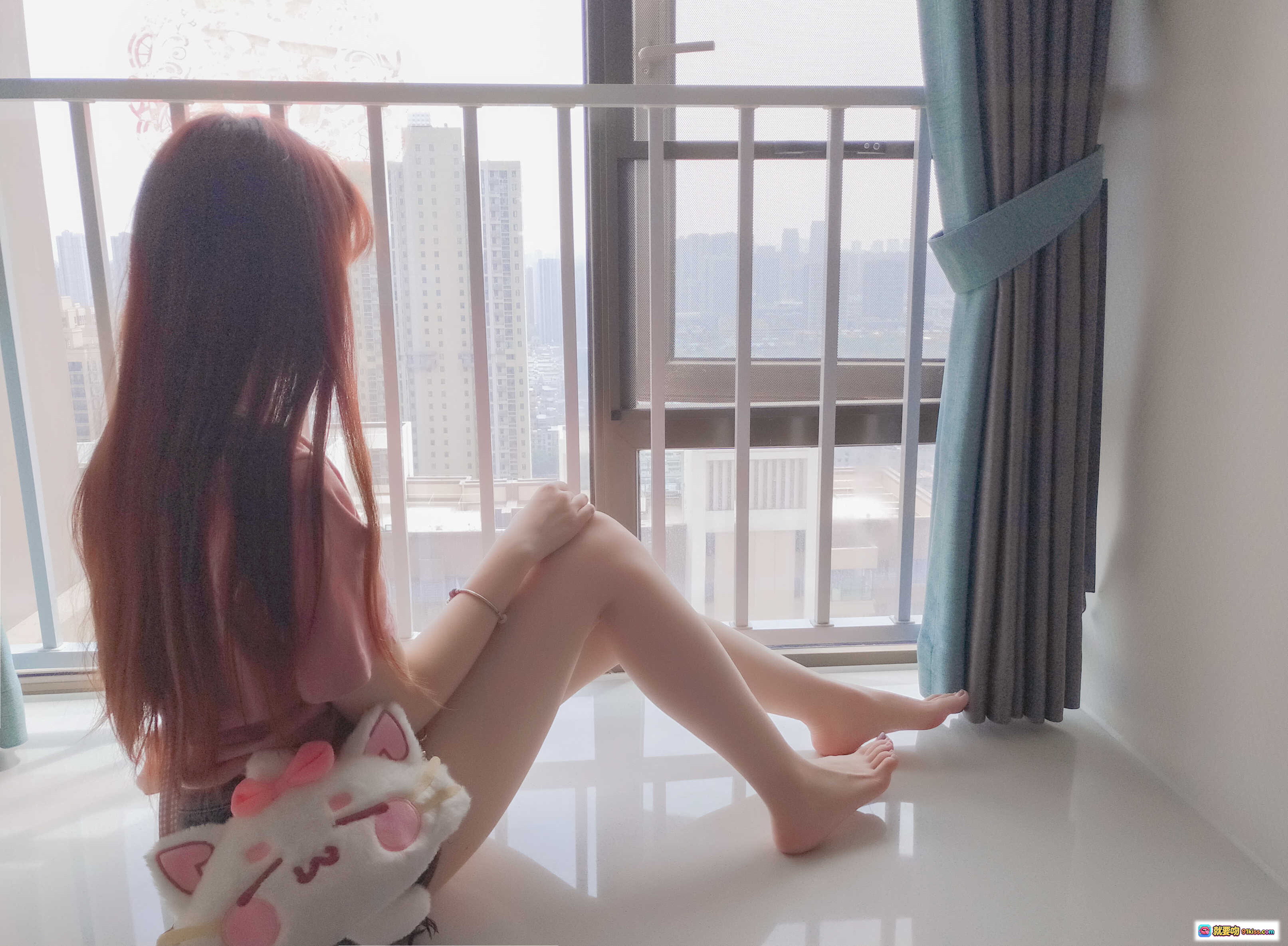 图片[5] - 雪晴Astra NO.019 美腿美足美臀写真 甜美长发黑卫衣粉萌印花少女风高清图集 - 就要吻