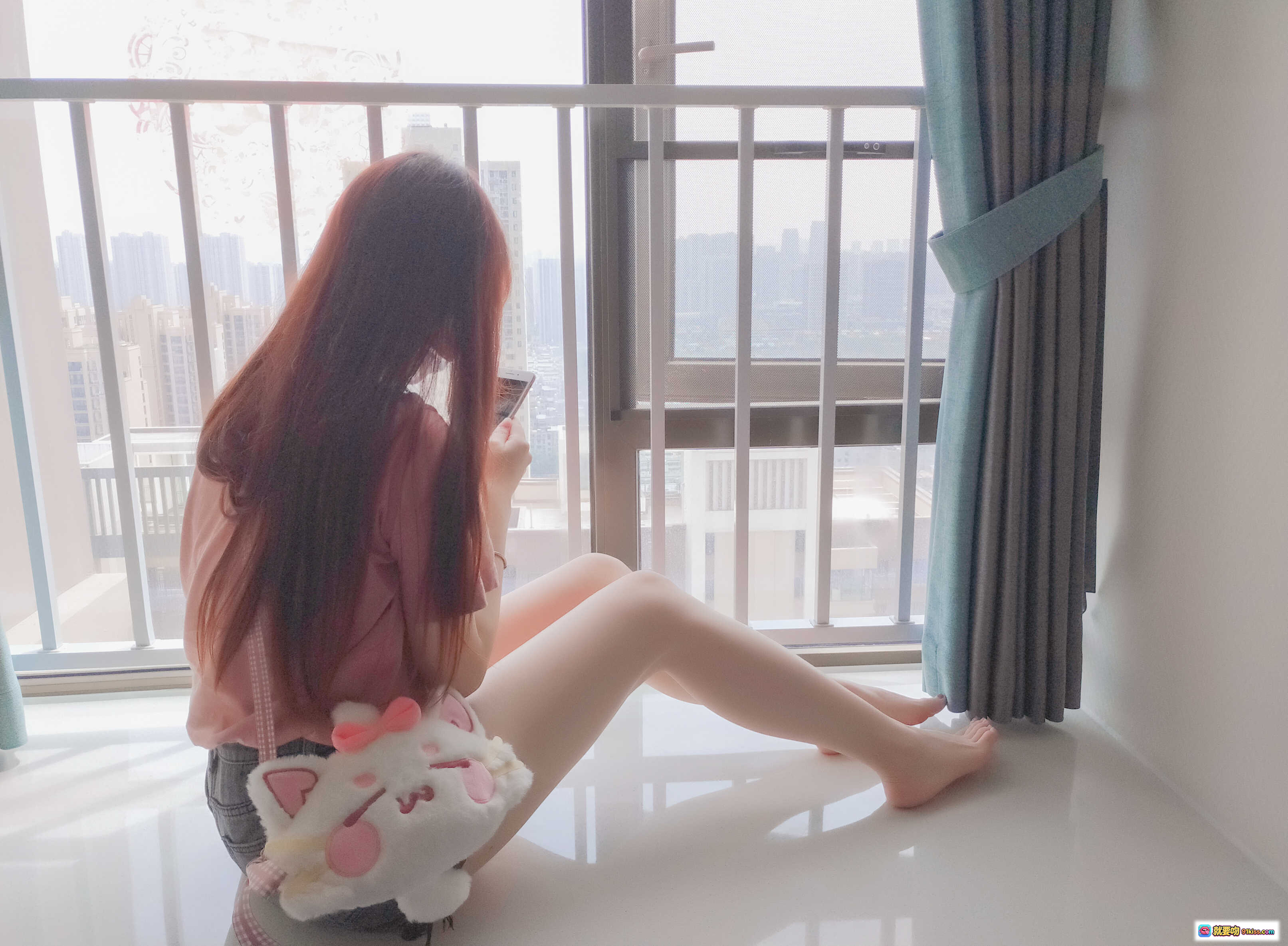 图片[9] - 雪晴Astra NO.019 美腿美足美臀写真 甜美长发黑卫衣粉萌印花少女风高清图集 - 就要吻