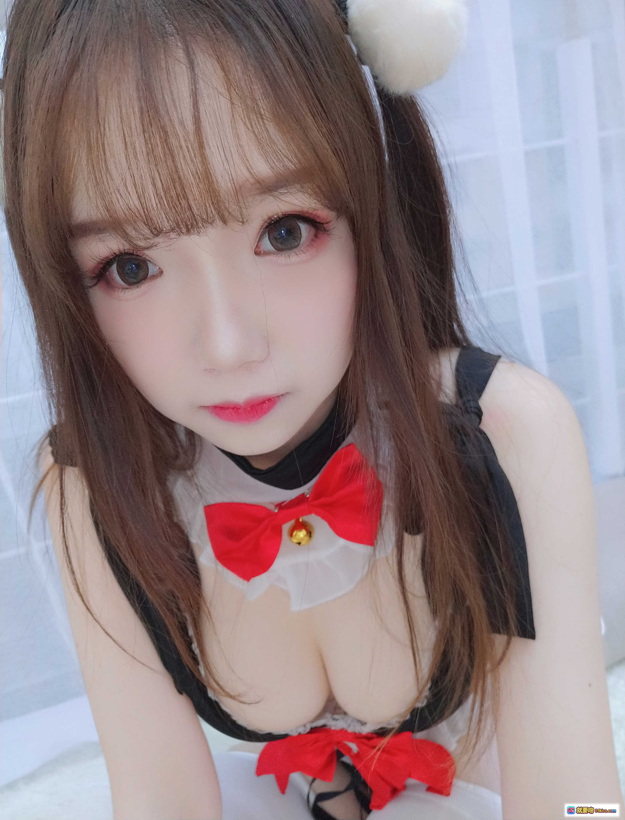 图片[6] - 雪晴Astra NO.013 元宵节雪宝写真 白丝美腿 猫耳女仆装 甜美可爱风 室内私房摄影 60P高清图集 - 就要吻