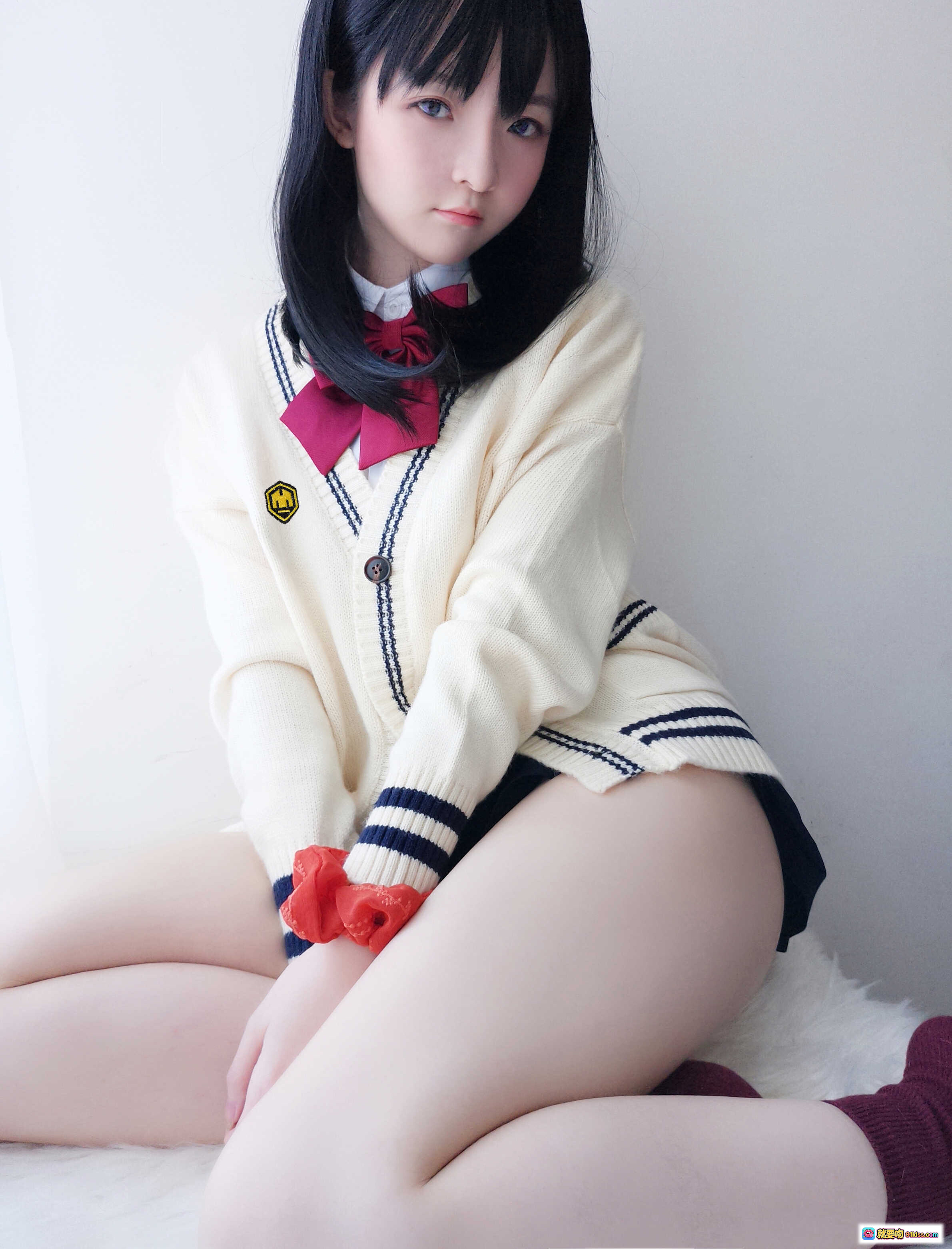 图片[4] - 小央泽NO.005宝多六花写真集35P性感校服美臀紫袜少女私房照 - 就要吻