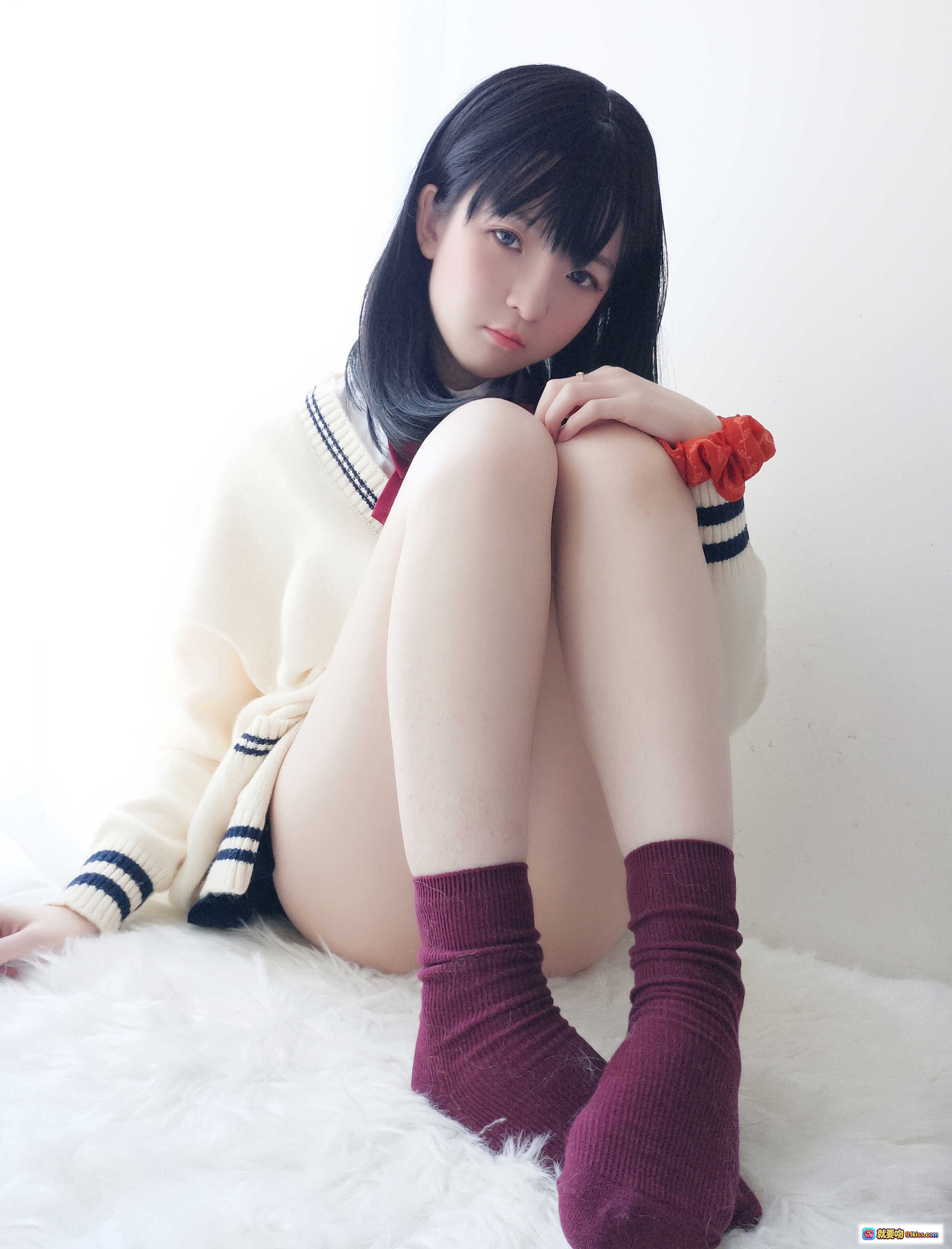 图片[9] - 小央泽NO.005宝多六花写真集35P性感校服美臀紫袜少女私房照 - 就要吻