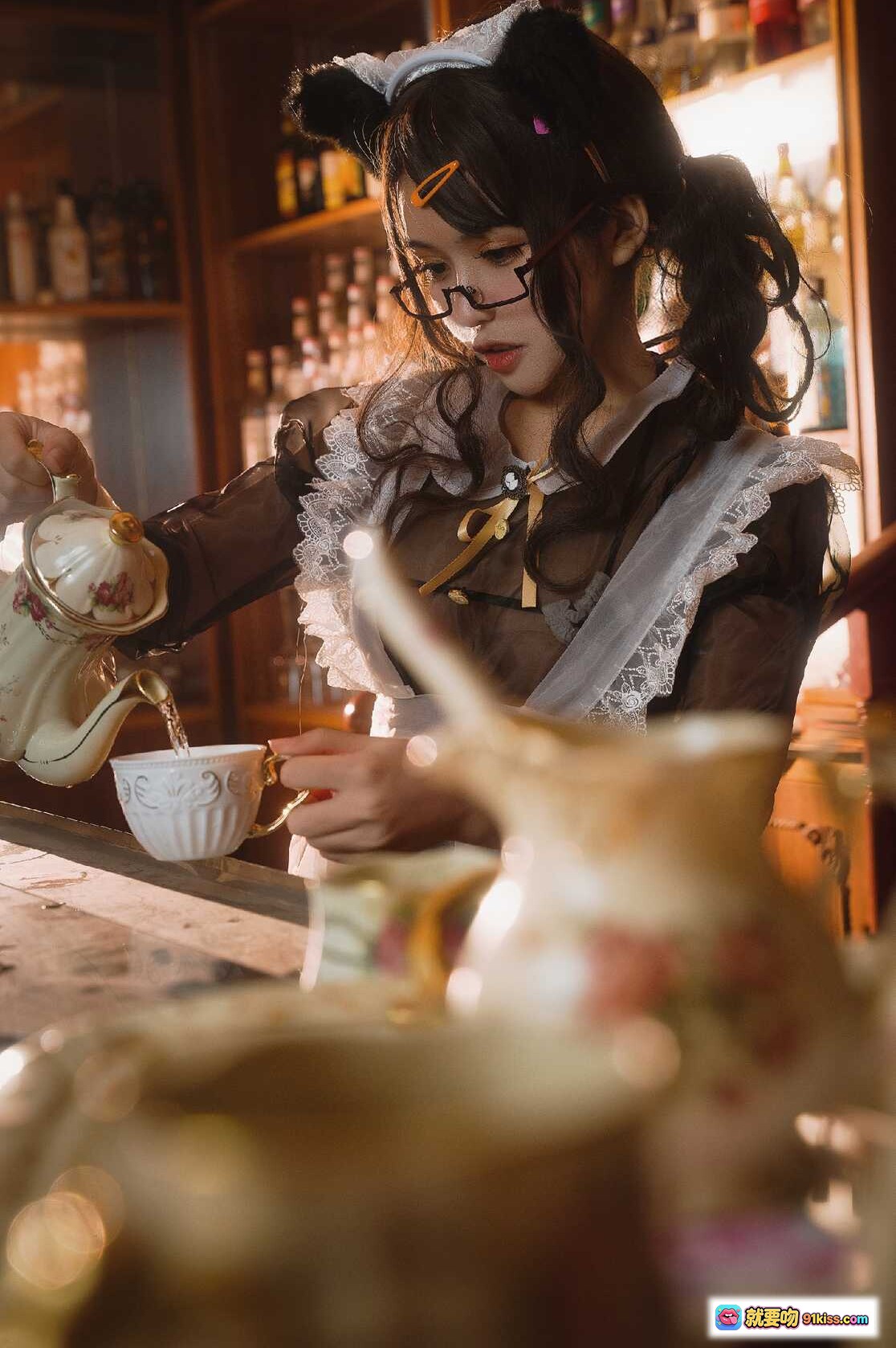 图片[5] - 一笑芳香沁NO.023透明女仆写真 21P高清美图 黑丝蕾丝女仆装 优雅性感私房摄影 141MB大容量收藏版 - 就要吻