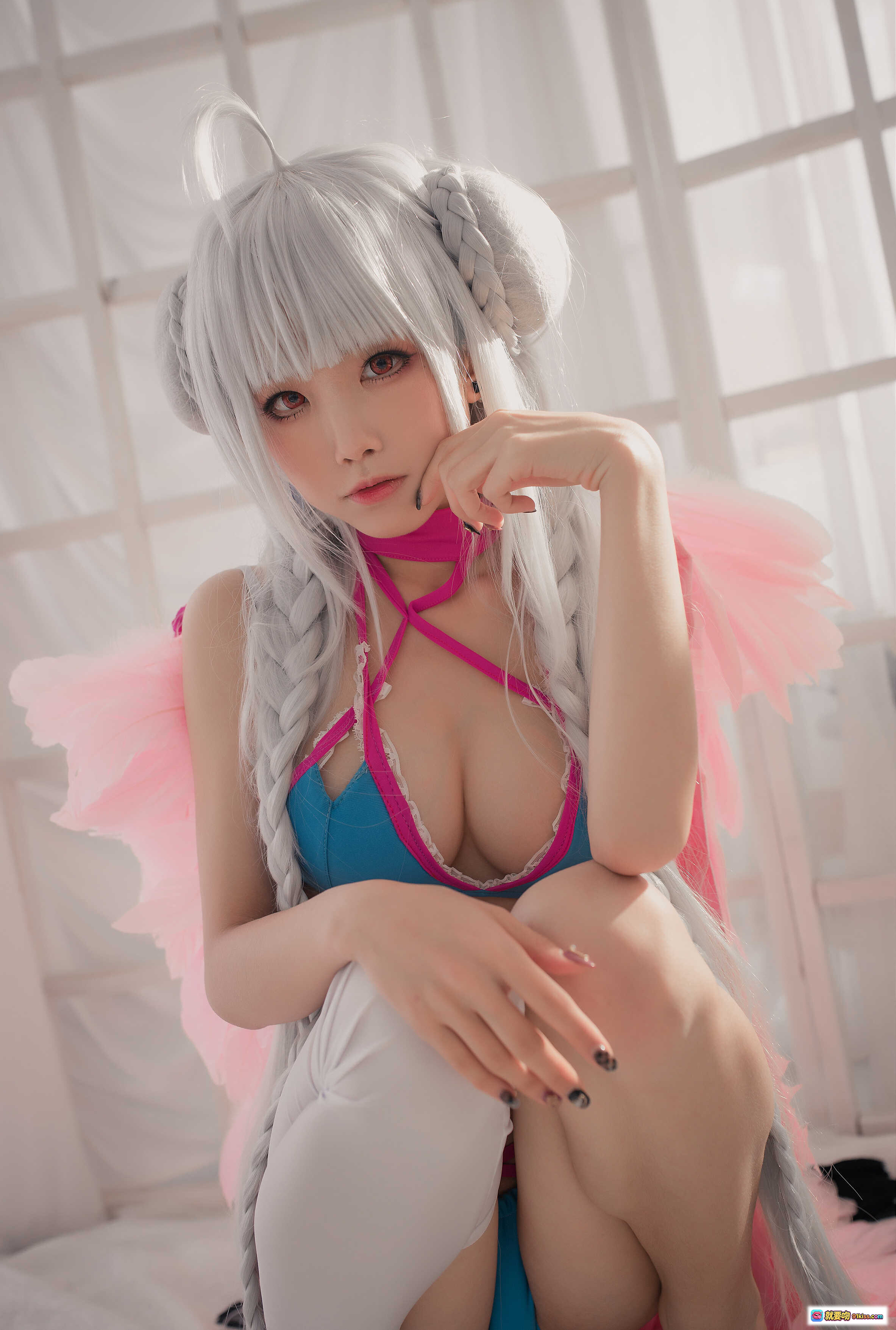 图片[9] - 水淼Aqua NO.018 可畏泳装写真 30P高清美图 蓝粉系性感比基尼 白发少女私房诱惑 224MB大容量收藏版 - 就要吻