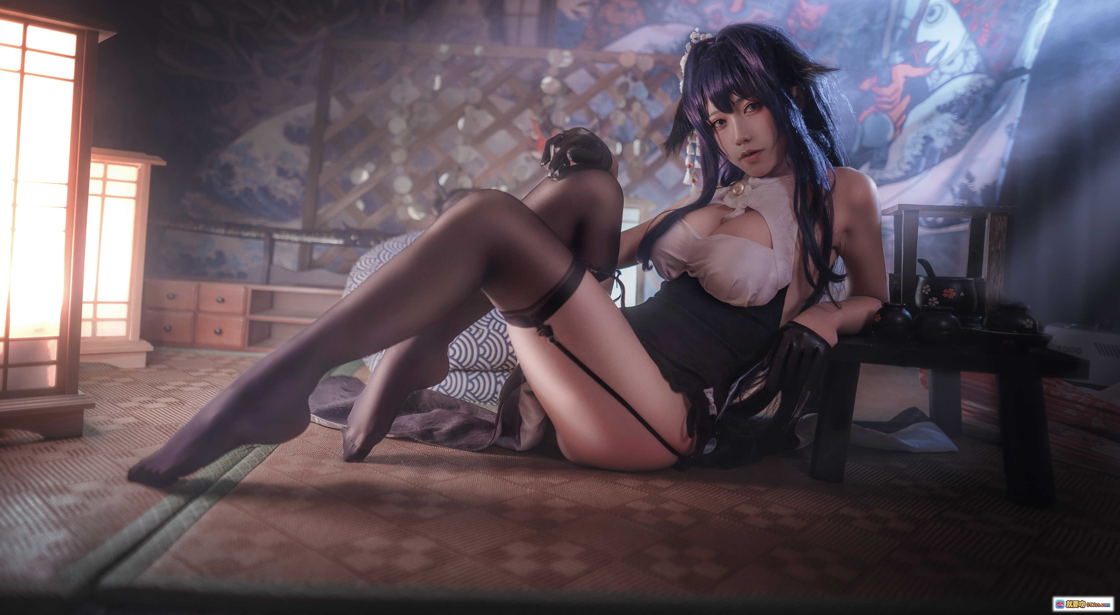 图片[5] - 一笑芳香沁NO.015吾妻旗袍写真 25P高清美图 日式和风场景 黑发少女旗袍诱惑 传统灯笼光影氛围 优雅性感姿态 收藏级摄影集 - 就要吻