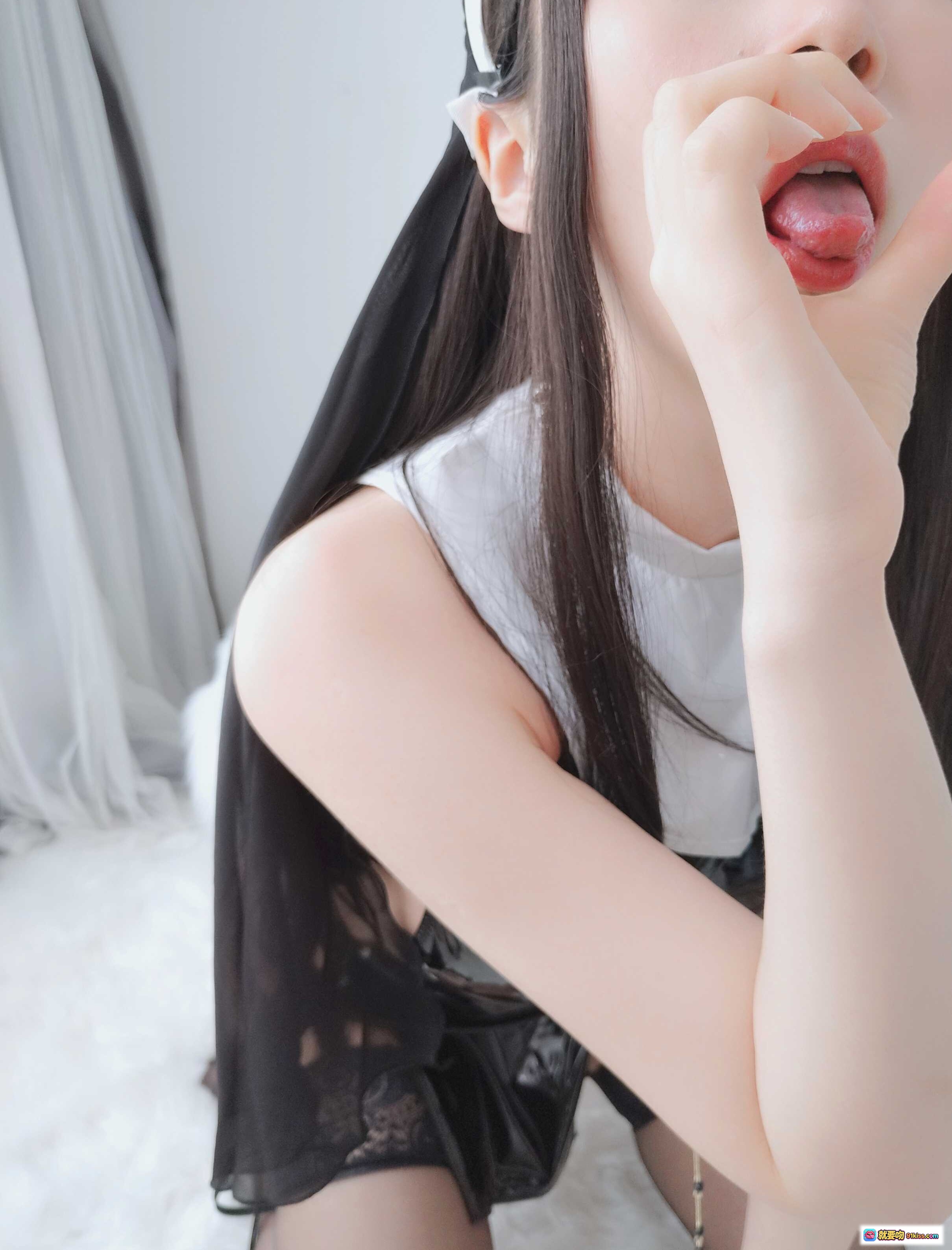 图片[2] - 白银81 NO.041 皮衣修女写真 95P黑丝蕾丝性感诱惑 白色头纱搭配漆皮紧身衣 超清摄影私房美图 - 就要吻