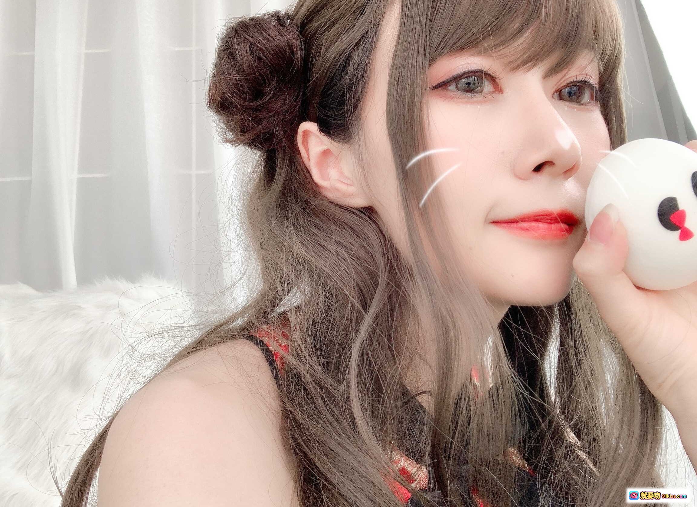 图片[10] - 白银81 NO.032 中华娘写真集 134P高清美图 红金刺绣旗袍 黑丝蕾丝袖饰 甜美性感造型 无视频纯图包 - 就要吻