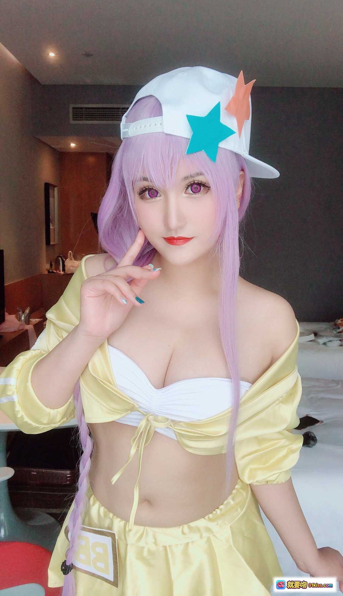 图片[6] - 夏鸽鸽不想起床NO.014推特包288P98MB 白发红瞳cosplay 黑帽红领结 皮衣造型 精致妆容 高清写真集 - 就要吻