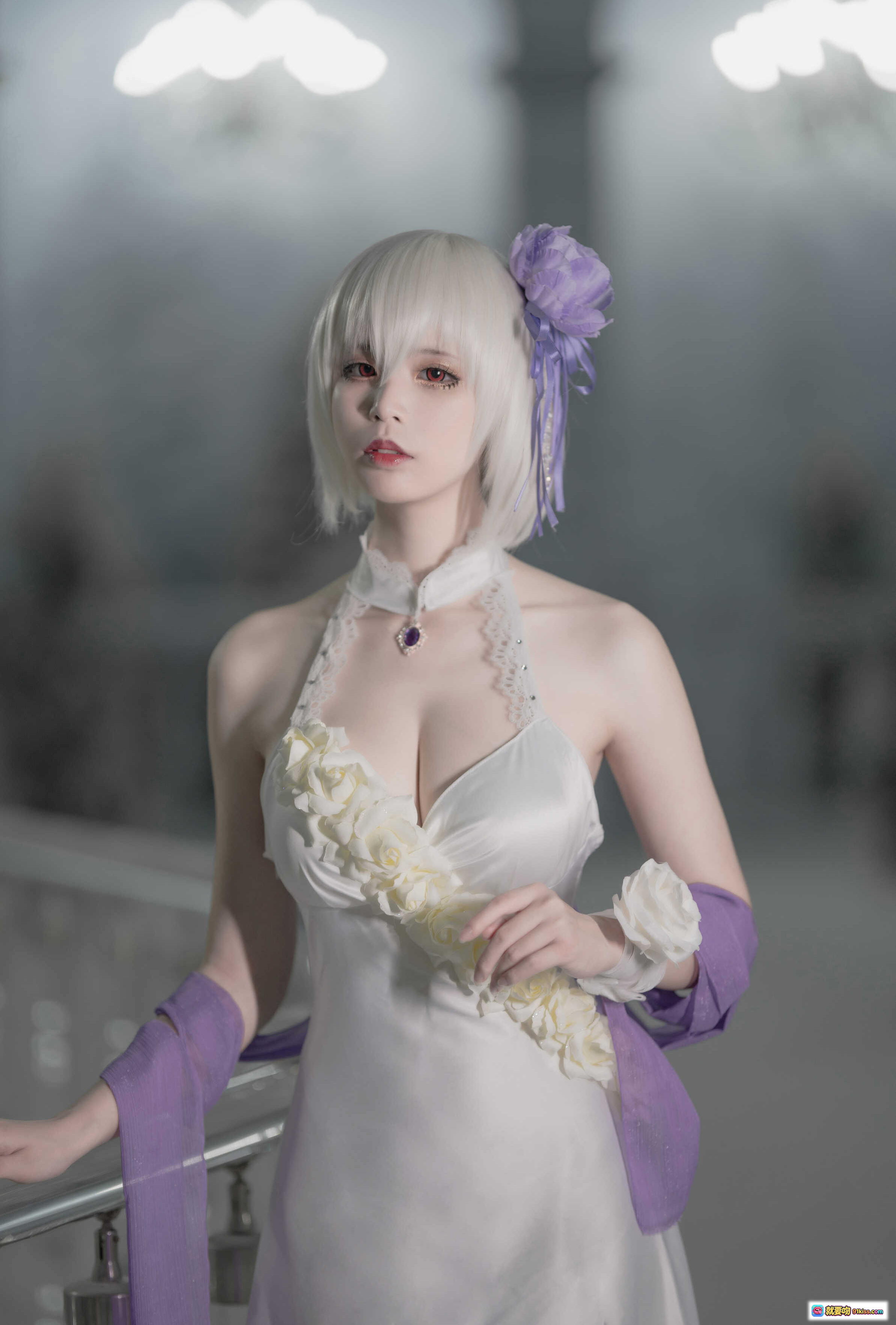 图片[6] - 爱老师天狼星cosplay写真｜金发女仆装｜精致蕾丝头饰｜优雅侧颜特写｜18P高清图集 - 就要吻