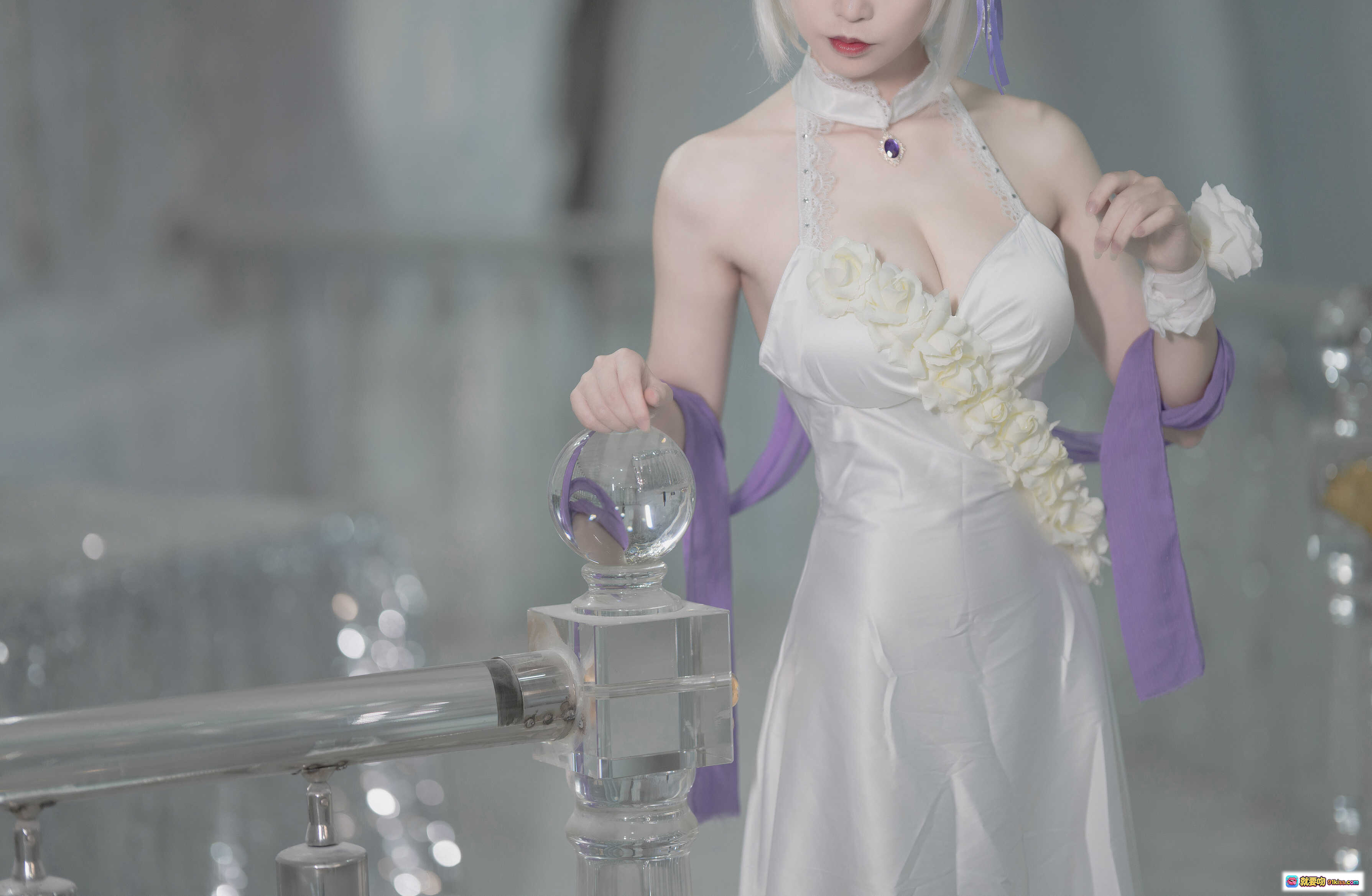 图片[10] - 爱老师天狼星cosplay写真｜金发女仆装｜精致蕾丝头饰｜优雅侧颜特写｜18P高清图集 - 就要吻