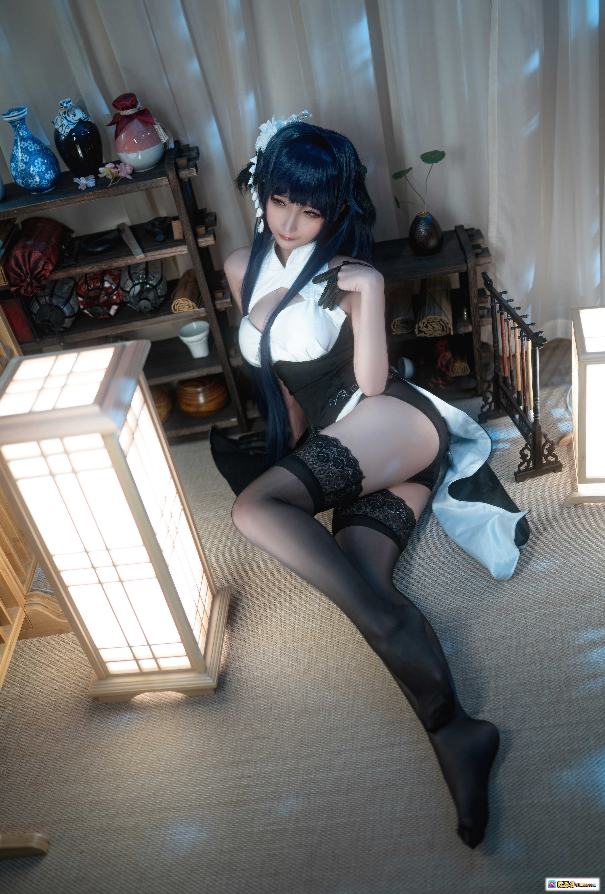 图片[4] - 蠢沫沫NO.069吾妻旗袍写真 45P高清黑丝美腿特写 优雅性感私房摄影集 - 就要吻