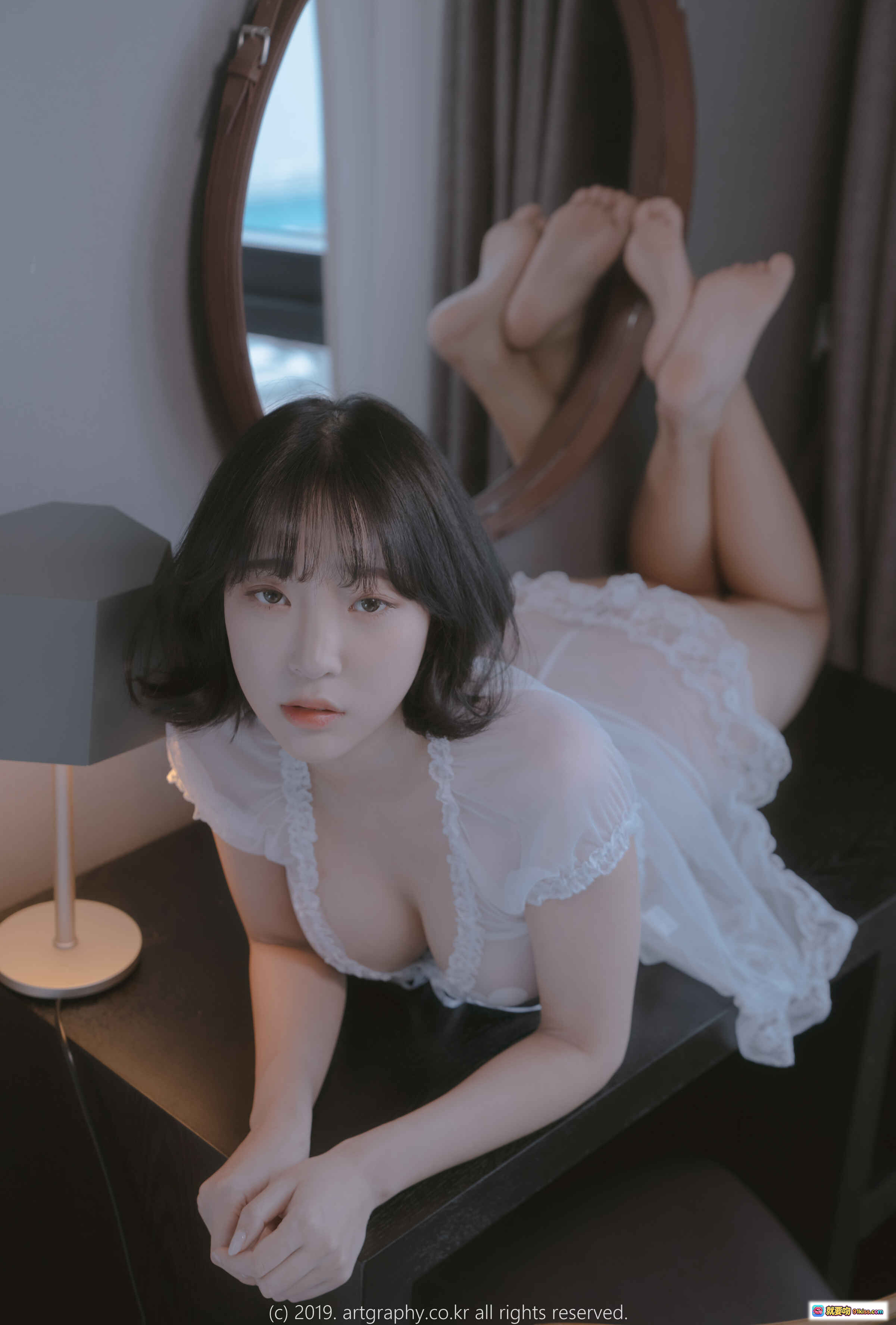 图片[7] - 姜仁卿 NO.013 ARTGRAVIA_VOL69 红色丝绸睡衣性感写真 日式屏风背景 优雅慵懒姿态 2019艺术摄影高清图 - 就要吻