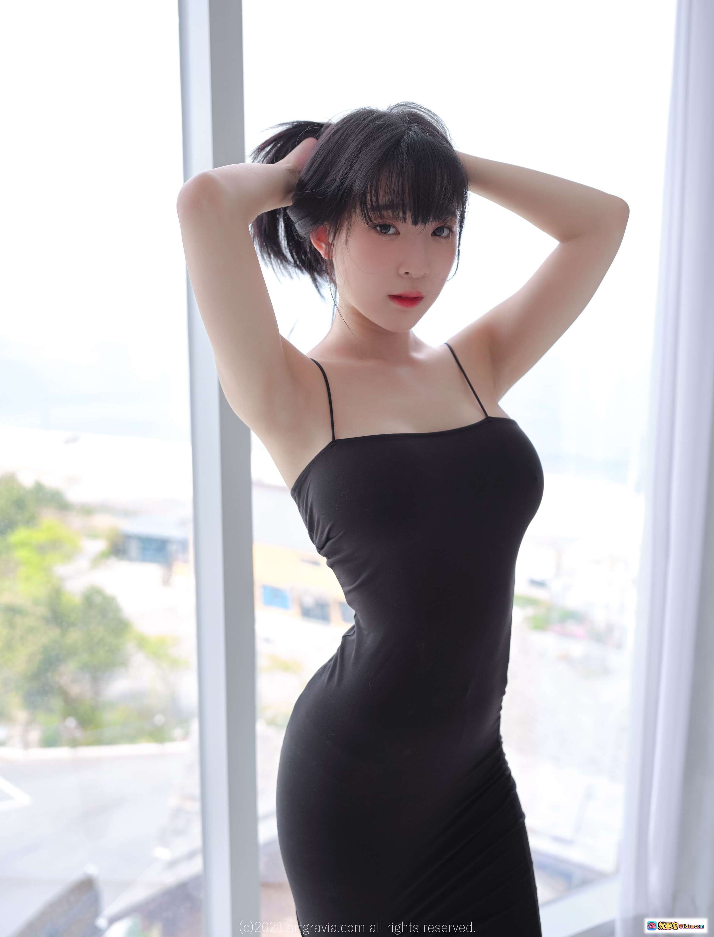 图片[10] - 姜仁卿 NO.042 ARTGRAVIA_VOL280 黑丝美腿私房写真 优雅坐姿 窗边自然光 柔美氛围感 高清摄影集 - 就要吻