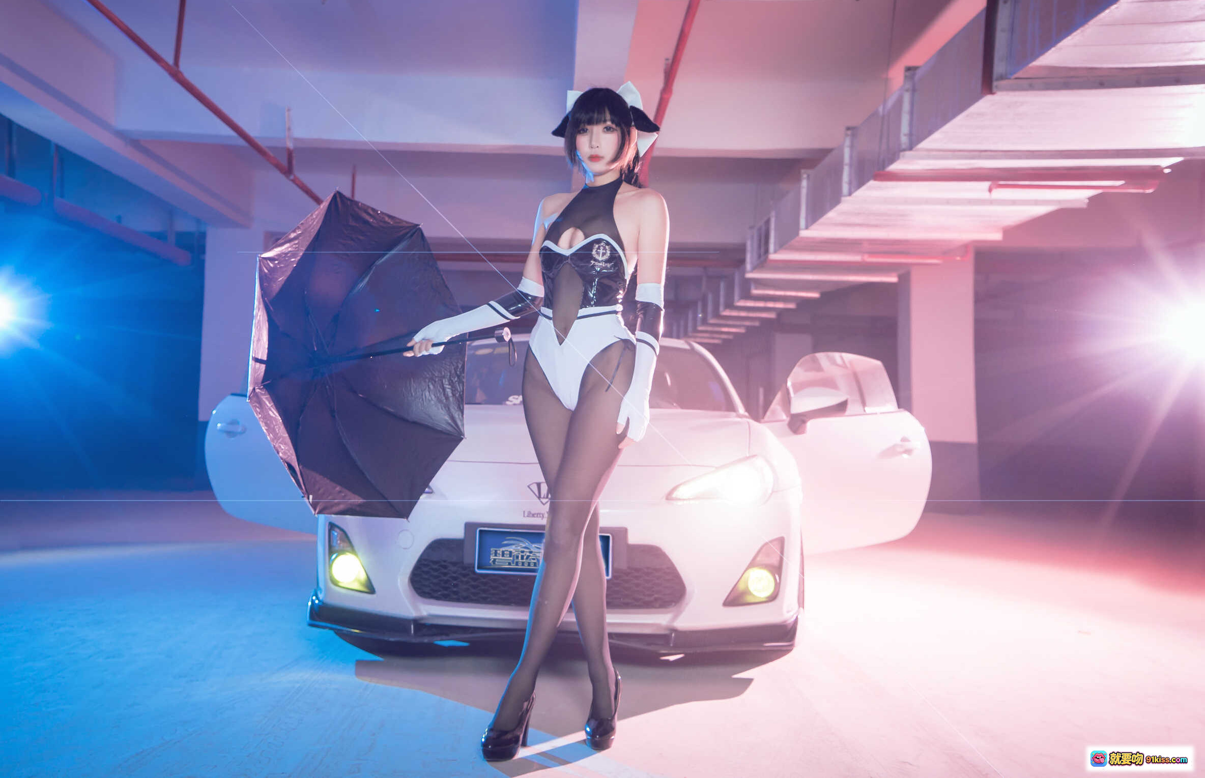 图片[8] - 小酥酱NO.010 PANDA粉发少女cosplay写真 佩戴耳机居家萌系美腿私房照 59P高清图集 - 就要吻