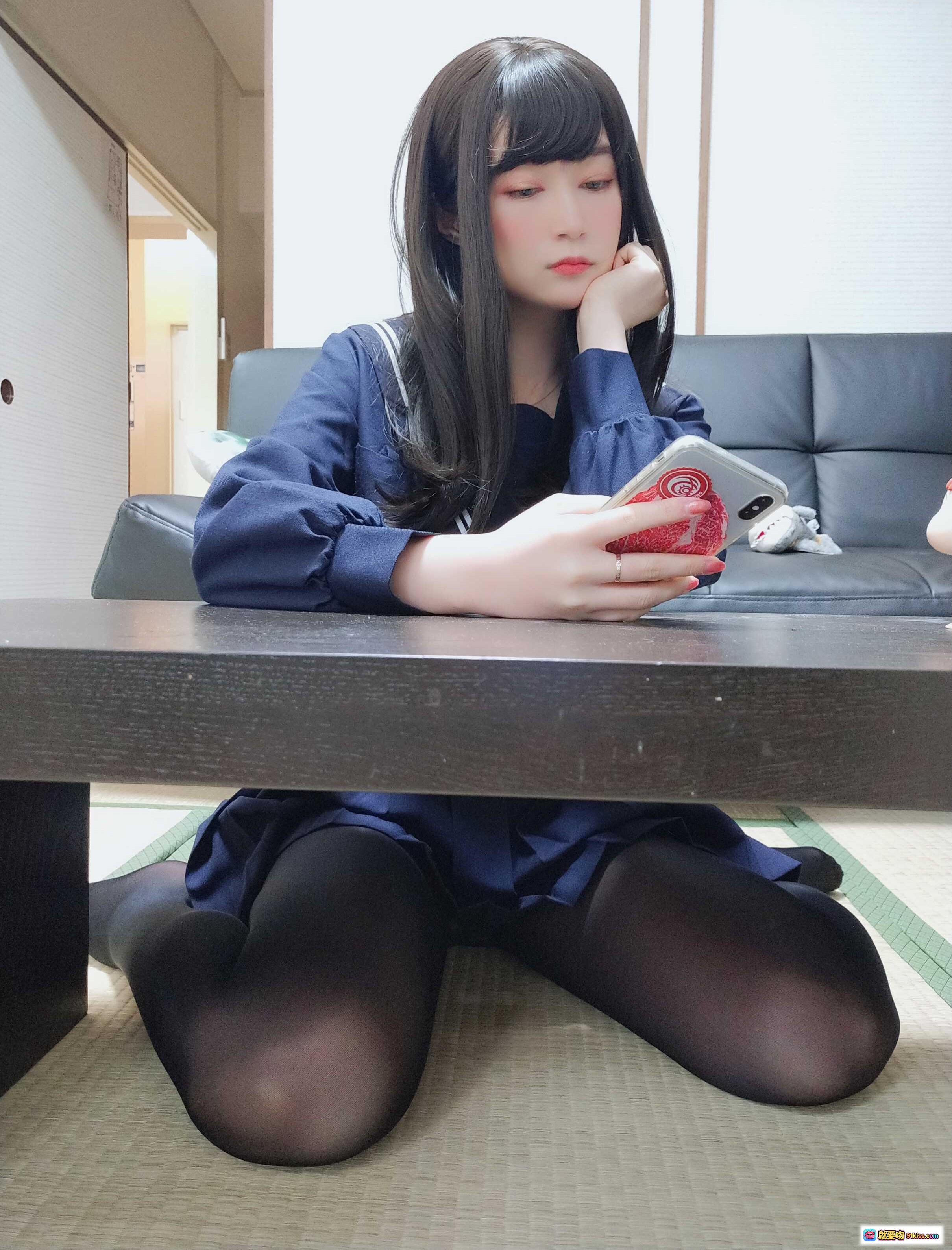 图片[3] - 白银81 NO.058甜蜜回忆175P高清图集 黑发少女居家阅读动漫画册 日系校服黑丝美腿写真 - 就要吻