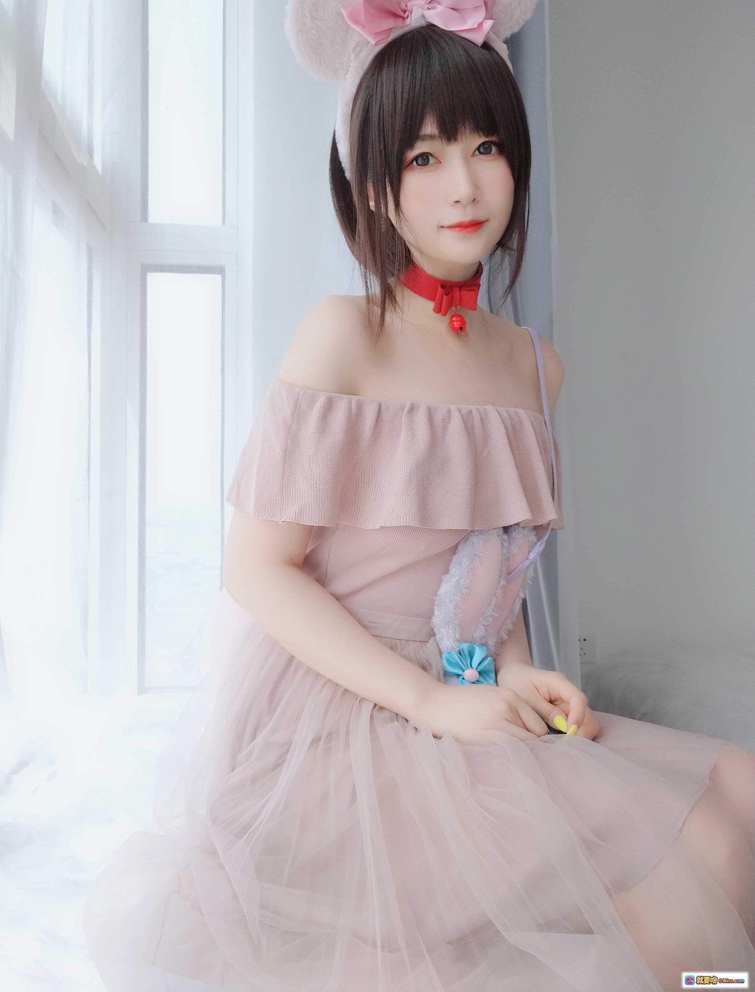 图片[6] - 白银81 NO.045 可爱自拍 东京迪士尼城堡前粉色米妮发箍少女风写真 100P高清美图 - 就要吻