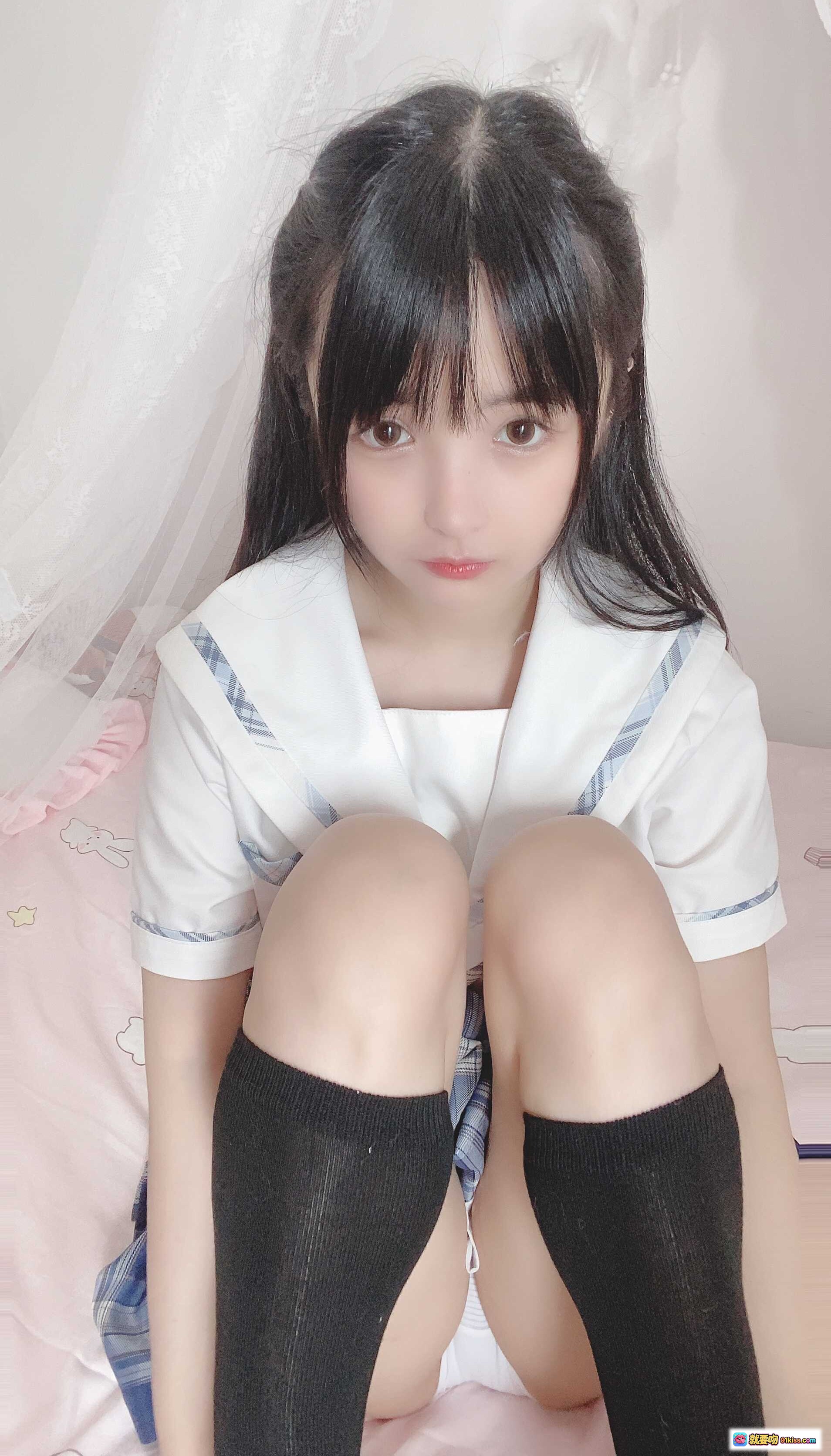 图片[2] - 桜井宁宁 NO.012 JK日常写真 51P高清美图 白色内衣少女私房照 甜美清纯风格 粉色床单背景 柔光人像摄影 - 就要吻