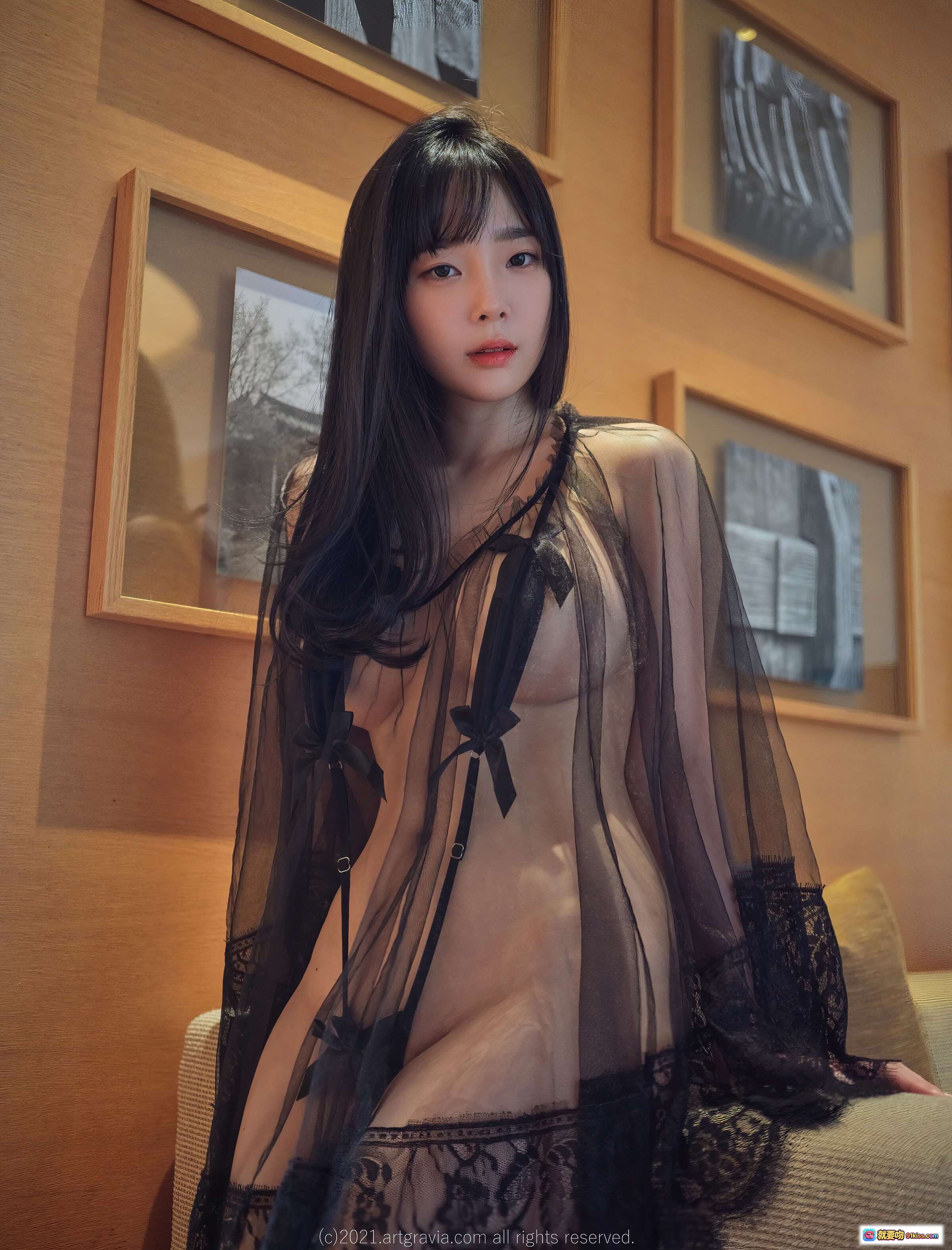 图片[10] - 姜仁卿NO.051黑蕾丝透视内衣写真｜ARTGRAVIA_VOL318性感私房美图 - 就要吻