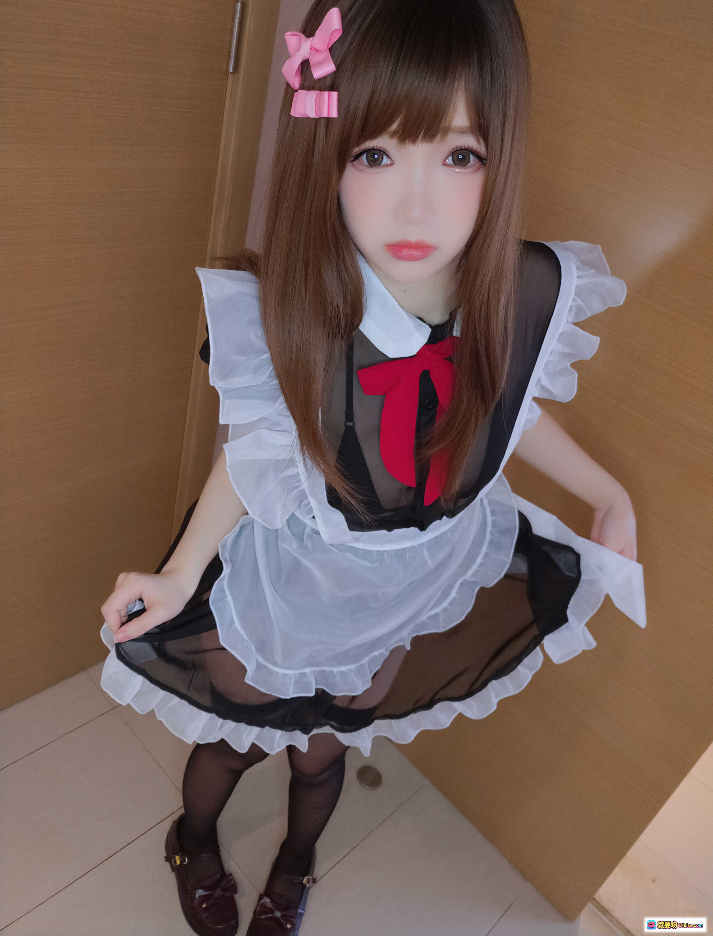 图片[9] - 雪晴Astra NO.029 浴室女仆写真 93P高清美图 粉色蝴蝶结 白色蕾丝围裙 红色领结 甜美少女风 日系萌系造型 - 就要吻