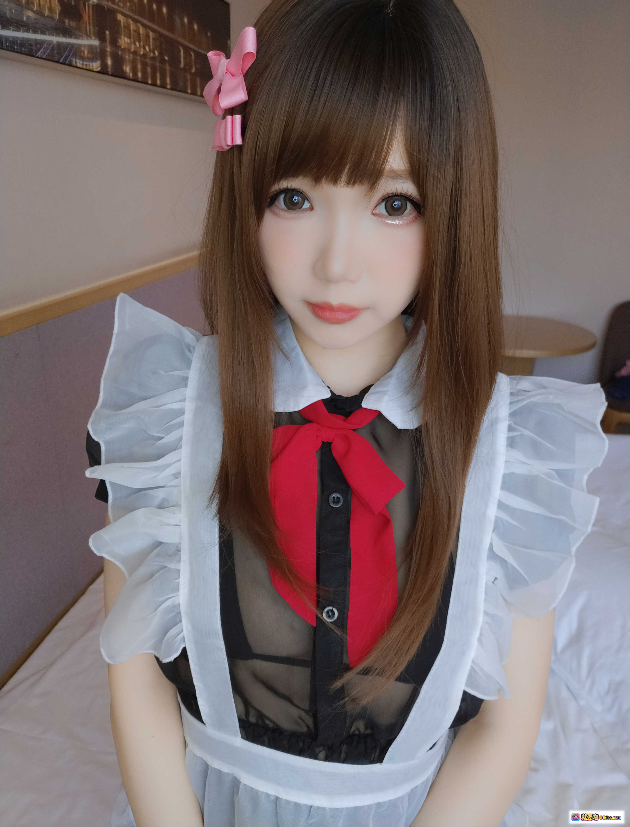 图片[5] - 雪晴Astra NO.029 浴室女仆写真 93P高清美图 粉色蝴蝶结 白色蕾丝围裙 红色领结 甜美少女风 日系萌系造型 - 就要吻