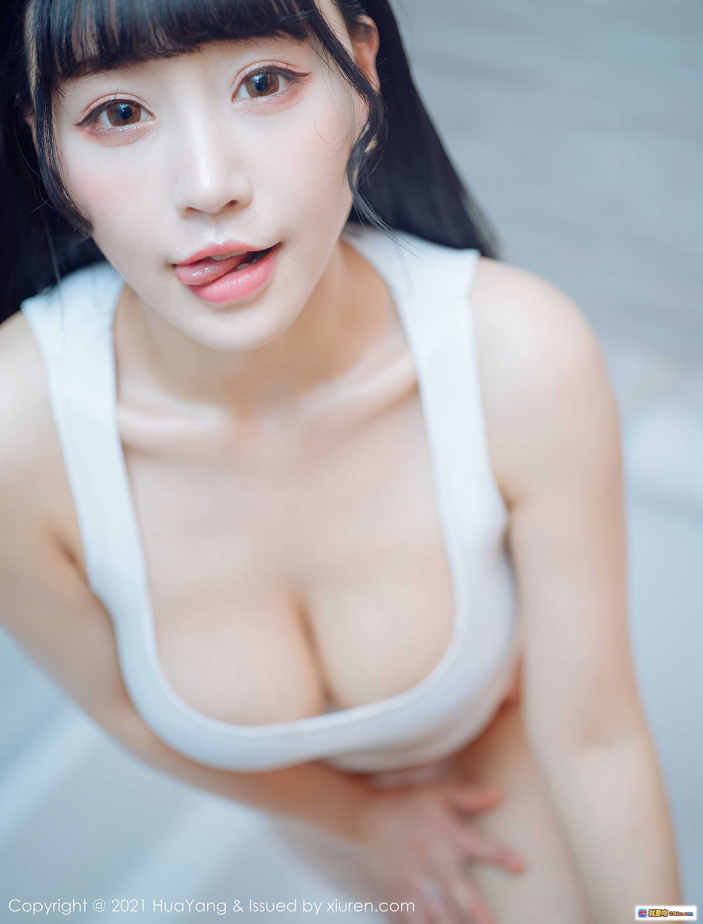 图片[3] - 朱可儿Flower浴室写真｜白色吊带+粉色内裤｜HuaYang花漾VOL.360｜2021年性感私房照 - 就要吻