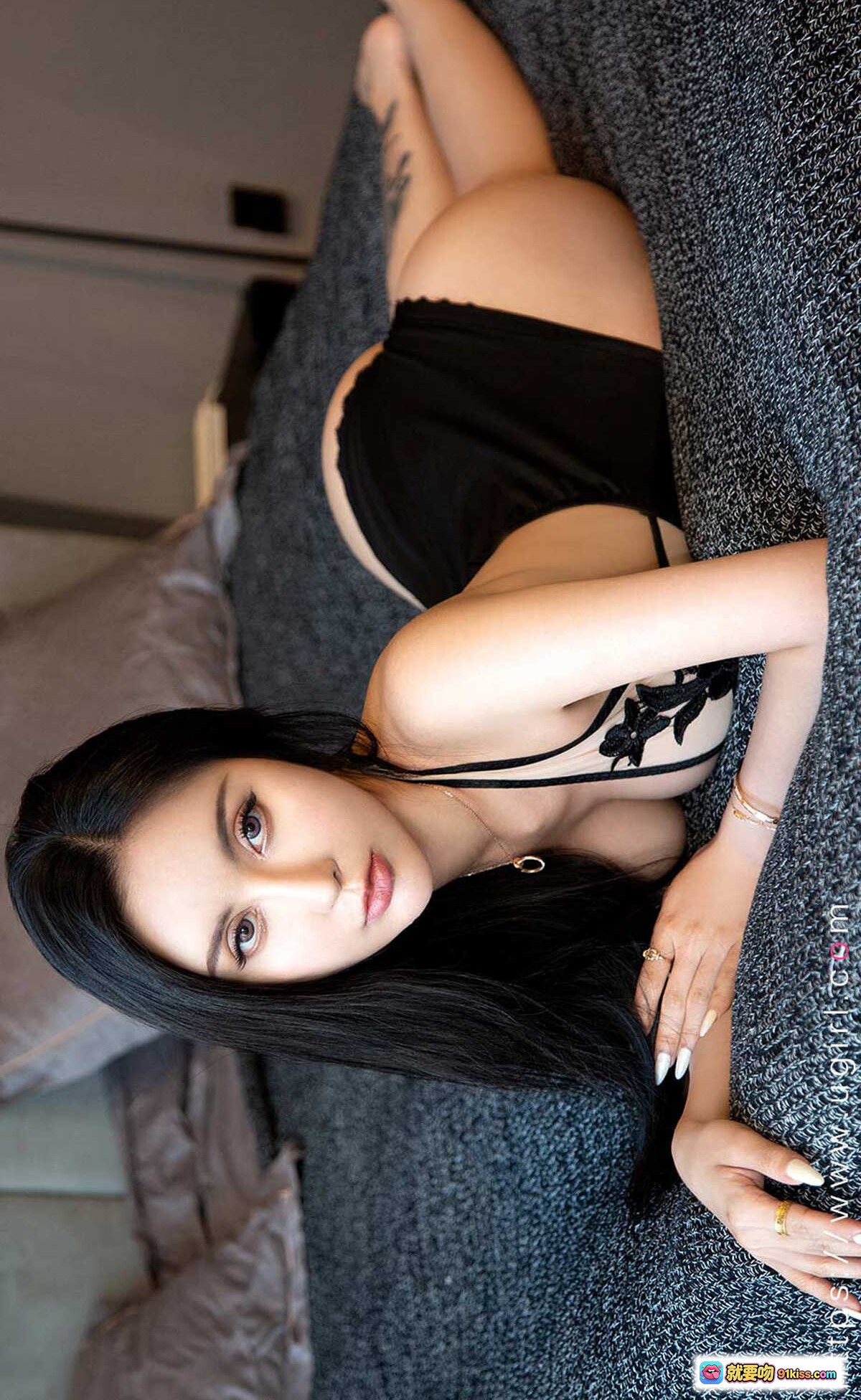 图片[7] - Ugirls尤果网爱尤物No.2167桃子黑蕾丝内衣性感写真35P高清美图 - 就要吻