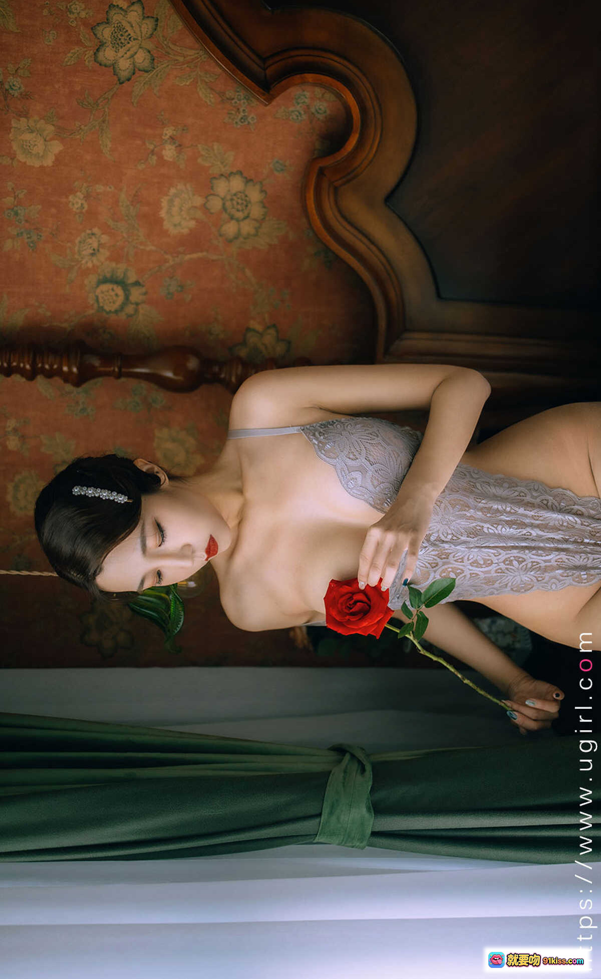 图片[10] - 妍嫣浴室镜前白裙写真｜尤果网Ugirls爱尤物No.2193高清私房美图35P - 就要吻