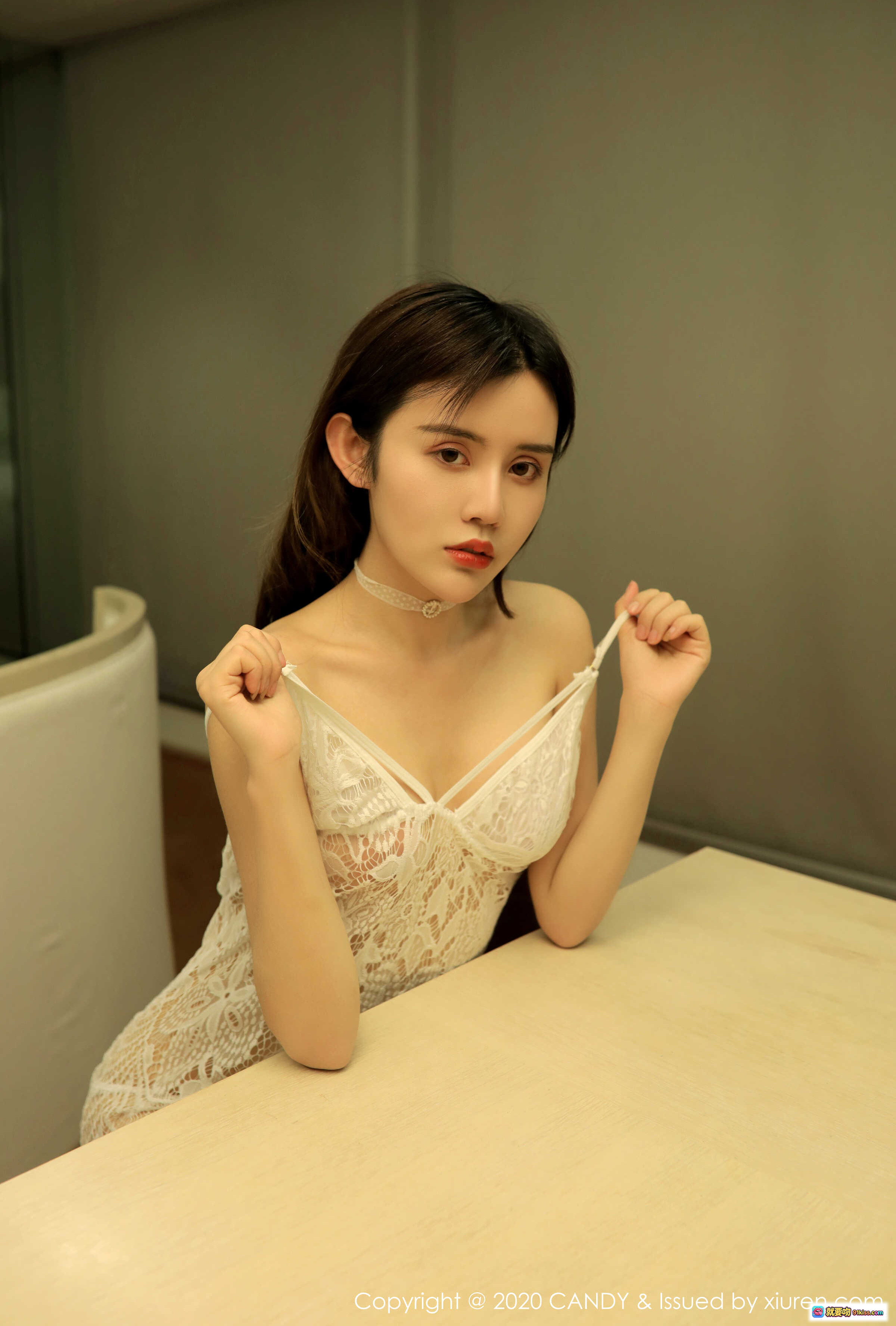 图片[6] - CANDY 2020.04.21 Vol.079 Cris卓娅祺 白色蕾丝吊带裙 优雅性感写真 42张高清图集 - 就要吻