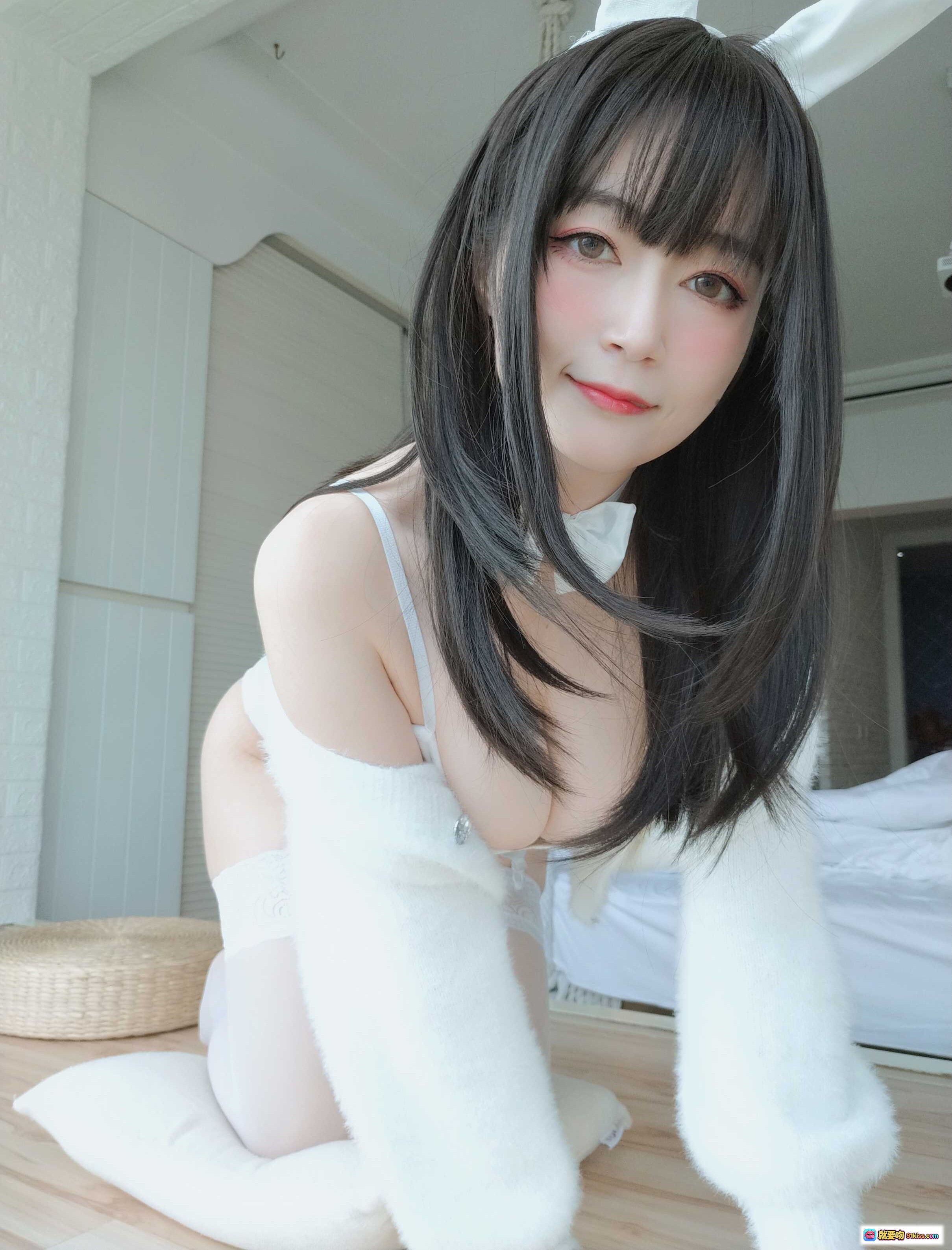 图片[3] - 白银81 NO.056 白丝兔子写真 甜美兔耳少女 白色毛衣搭配性感内衣 纯欲风居家私房照 109P高清图集 - 就要吻
