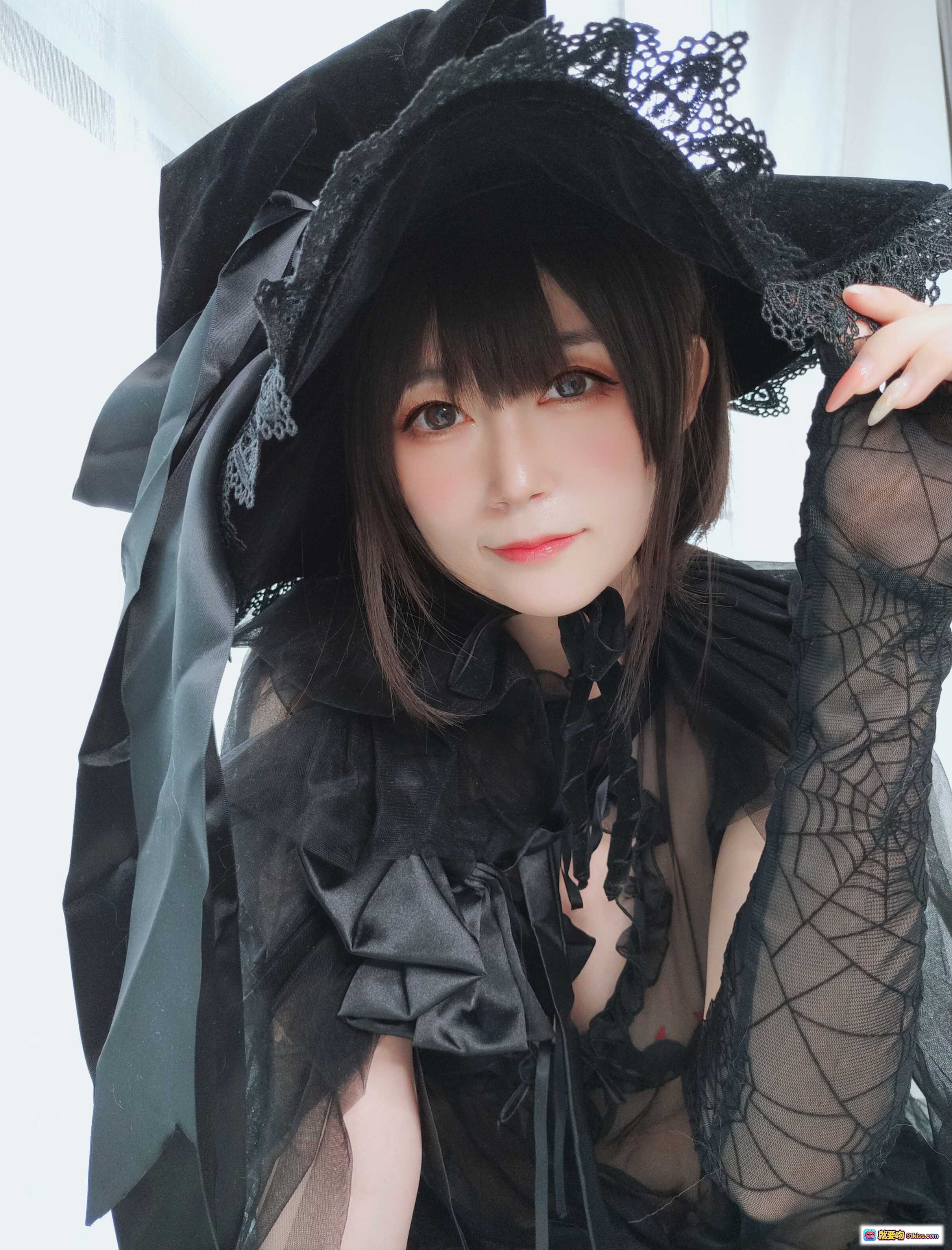 图片[3] - 白银81 NO.051 见习魔女黑蕾丝礼帽洛丽塔写真 126P高清美图 - 就要吻