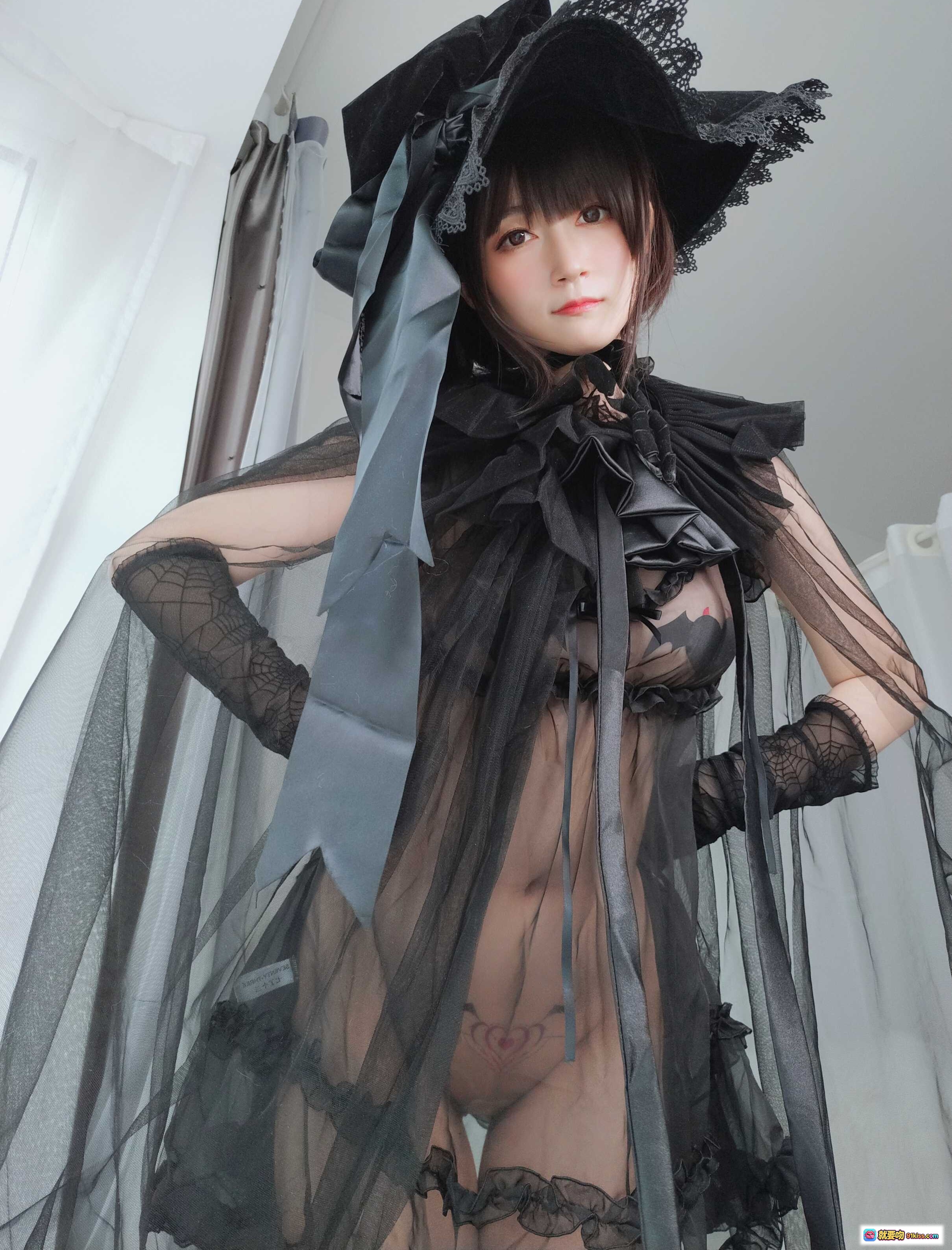 图片[10] - 白银81 NO.051 见习魔女黑蕾丝礼帽洛丽塔写真 126P高清美图 - 就要吻