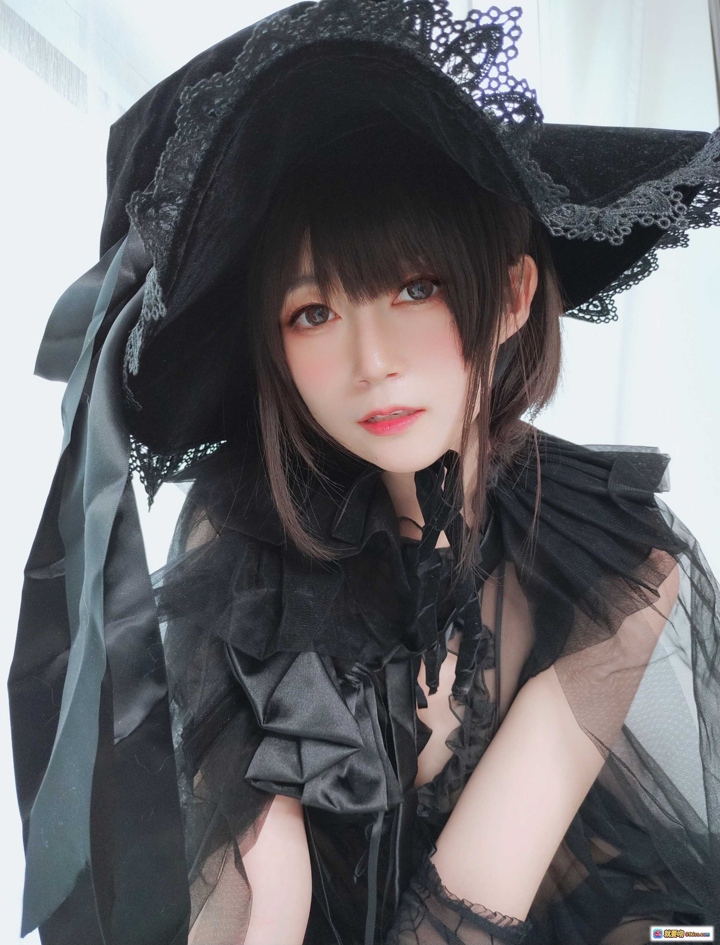 图片[8] - 白银81 NO.051 见习魔女黑蕾丝礼帽洛丽塔写真 126P高清美图 - 就要吻