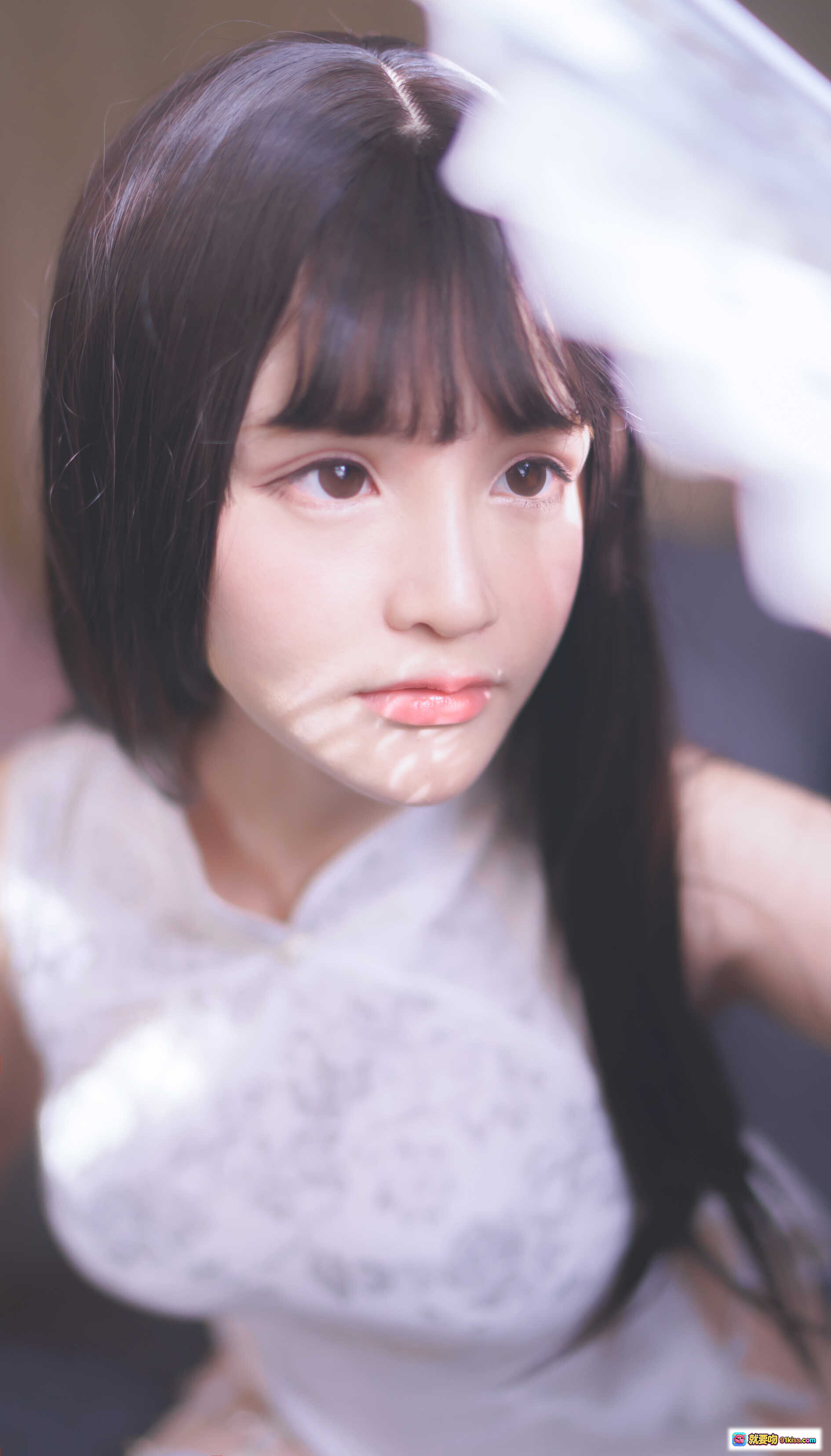 图片[8] - 前羽NO.005白丝旗袍写真 优雅性感美腿诱惑 17P高清图集 旗袍搭配白色丝袜视觉盛宴 - 就要吻