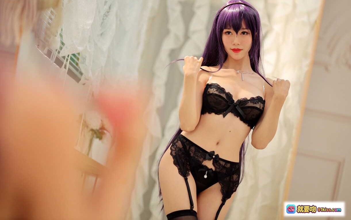 图片[5] - 抖娘利世NO.040霞之丘诗羽黑蕾丝内衣写真29P高清美图 - 就要吻