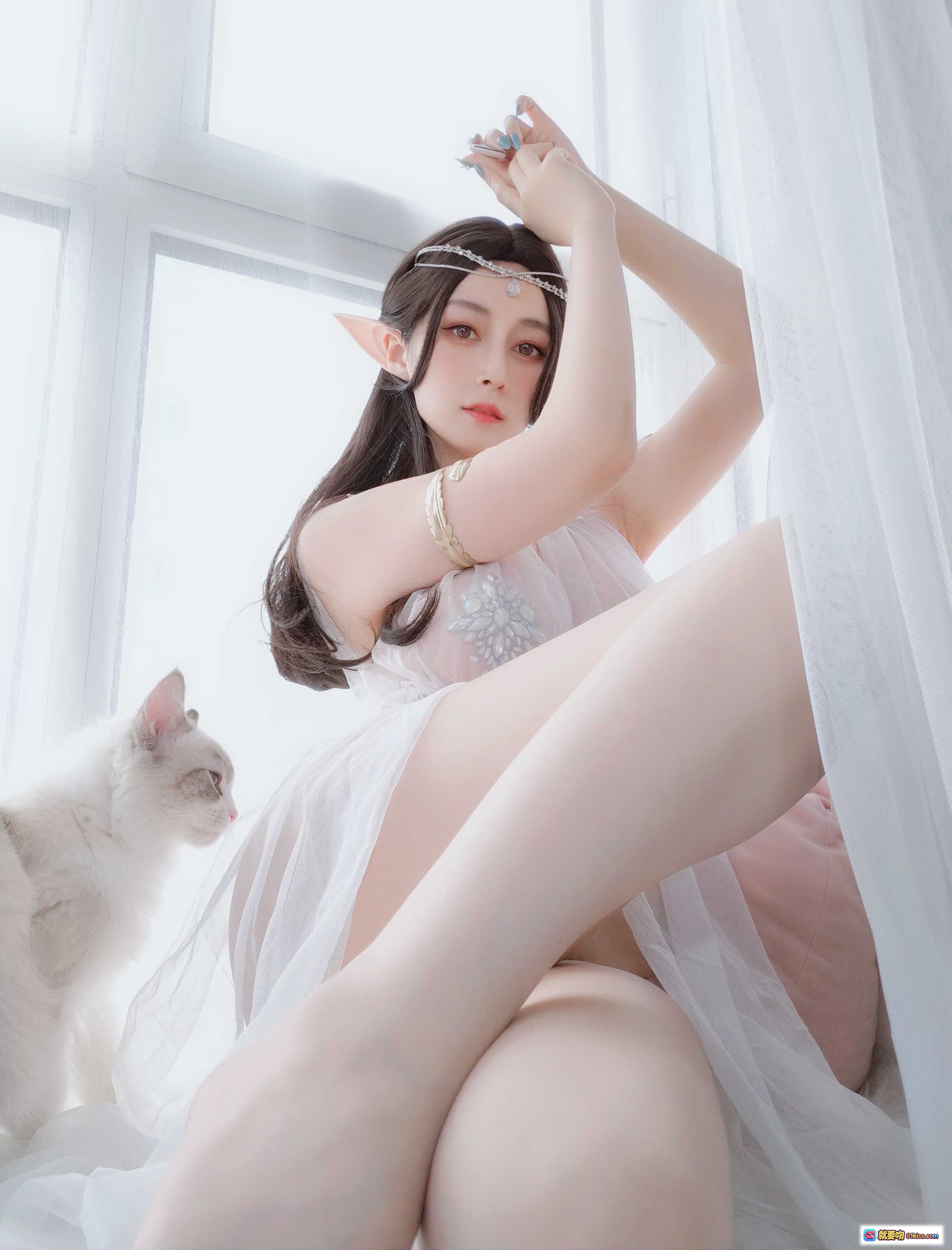 图片[10] - 精灵耳饰+宝石内衣+白银81 NO.073 精致写真 70P高清美图 - 就要吻