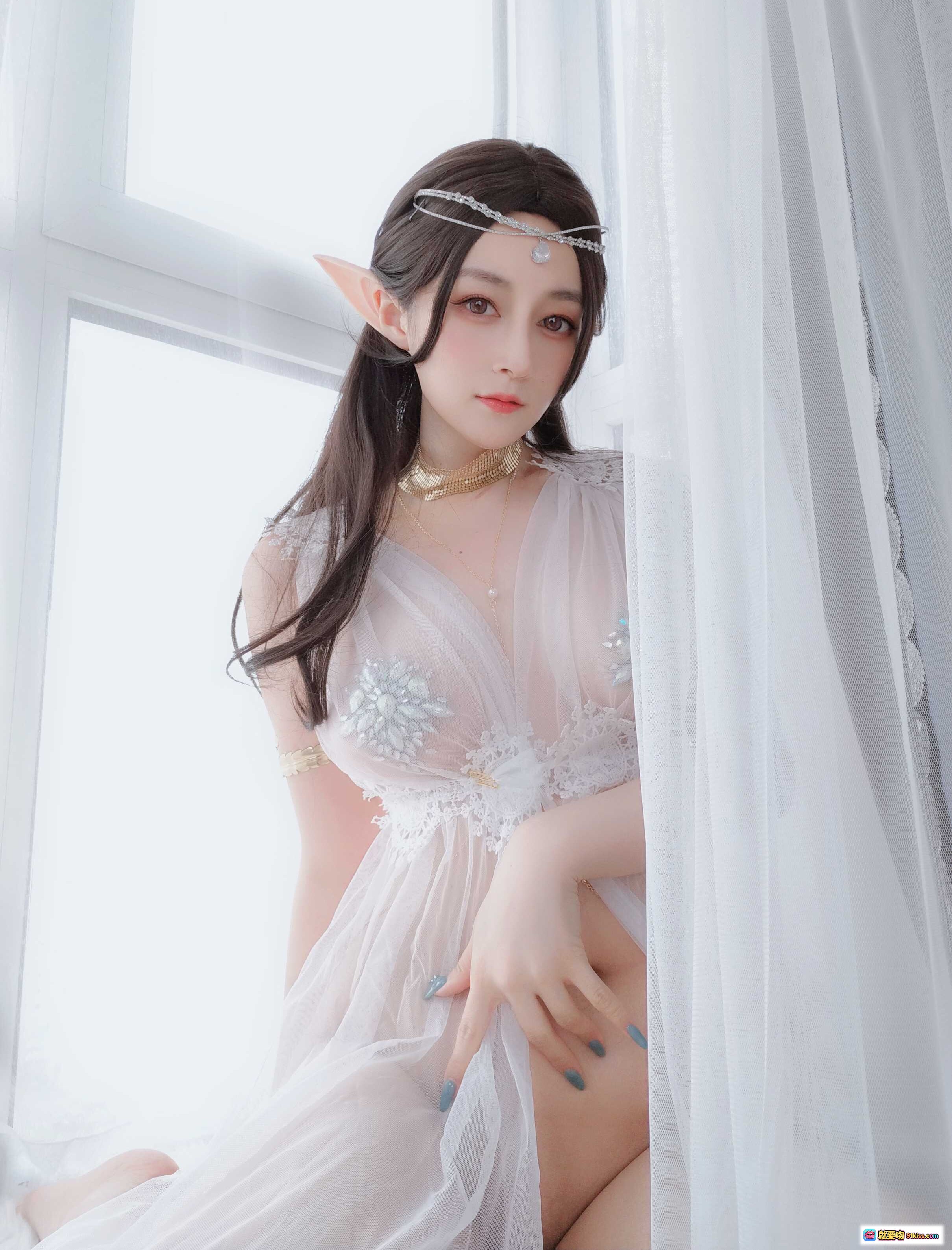 图片[8] - 精灵耳饰+宝石内衣+白银81 NO.073 精致写真 70P高清美图 - 就要吻