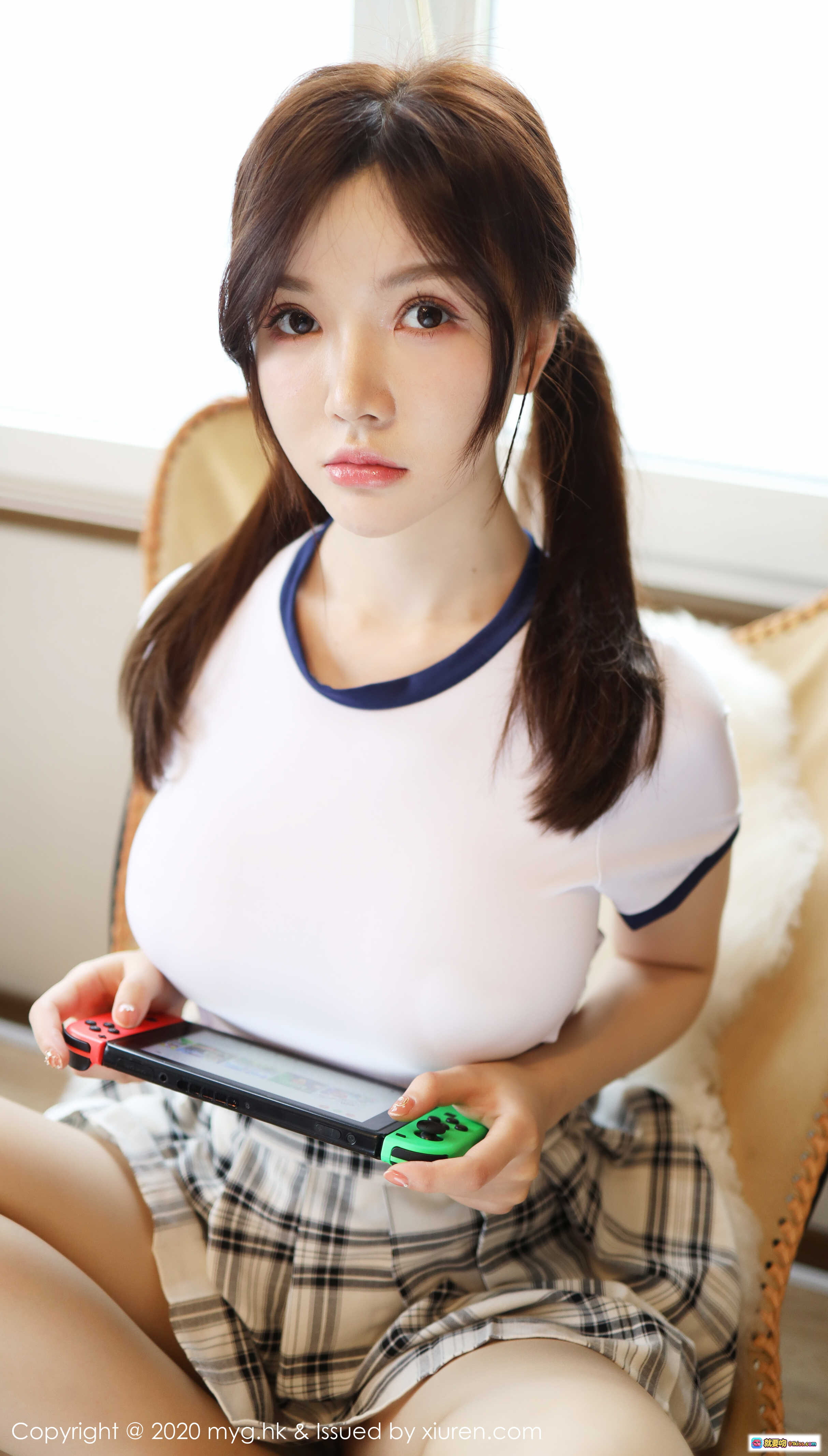 图片[10] - 糯美子Mini写真 | MyGirl美媛馆VOL.430 | 白色T恤格子裙少女风 | 2020年1月高清图集 - 就要吻