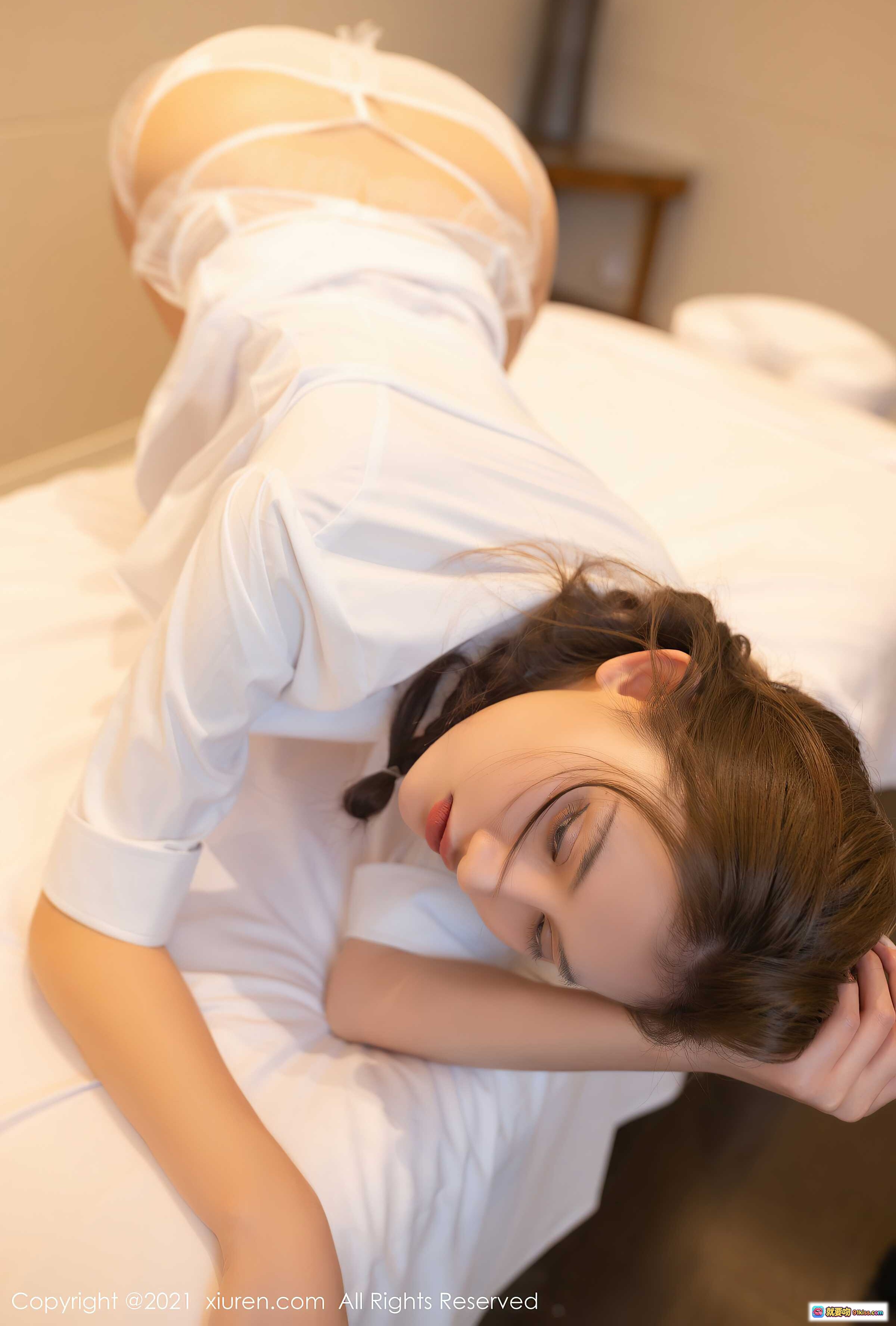 图片[4] - 阿朱性感蕾丝内衣写真 – XIUREN秀人网VOL.3355 2021.04.27 精致花边美臀特写 79张高清图集 - 就要吻