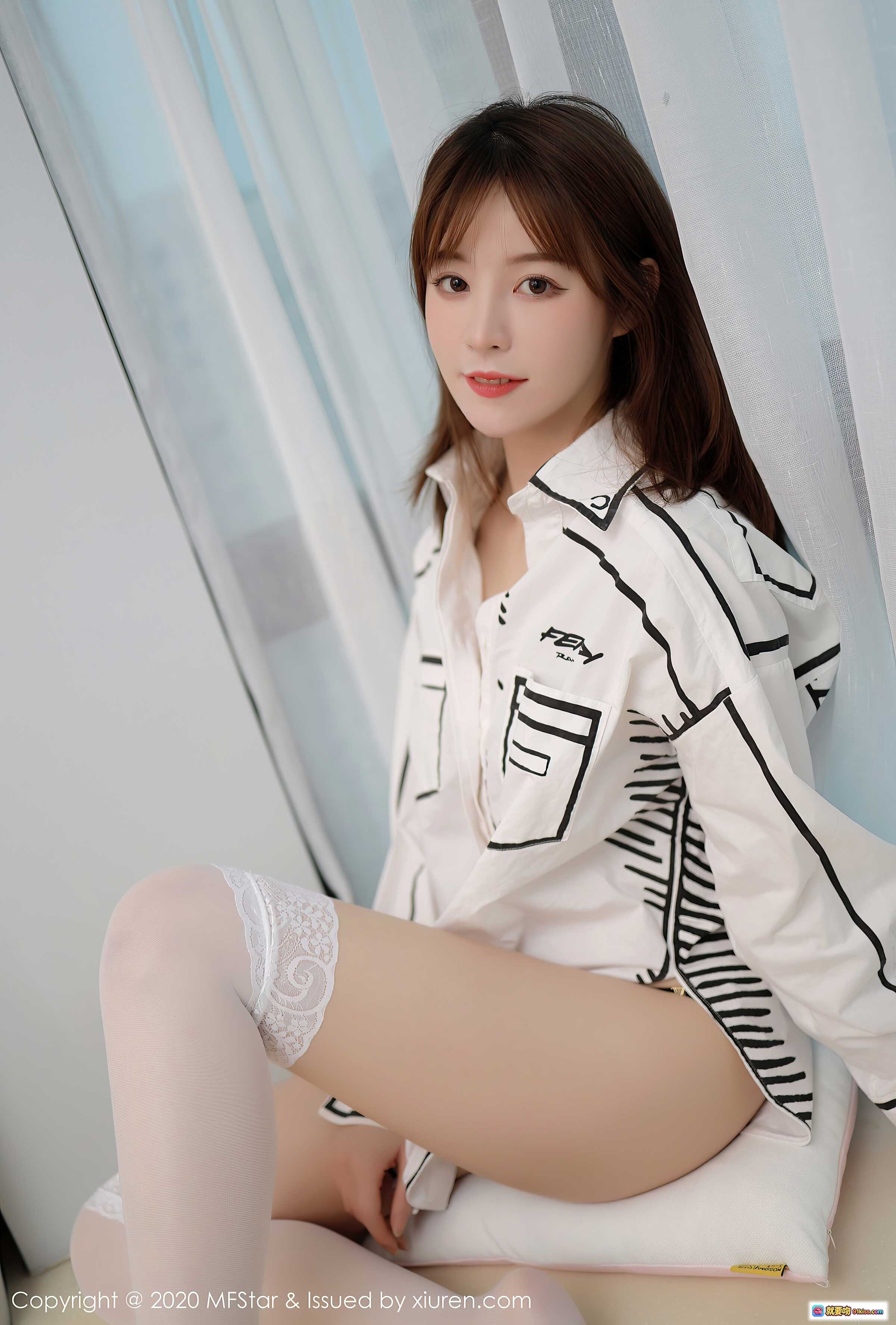 图片[6] - MFStar模范学院yoo优优2020.12.23 VOL.427 白衬衫黑蕾丝内衣写真 甜美少女风 室内私房摄影 41P高清图集 - 就要吻