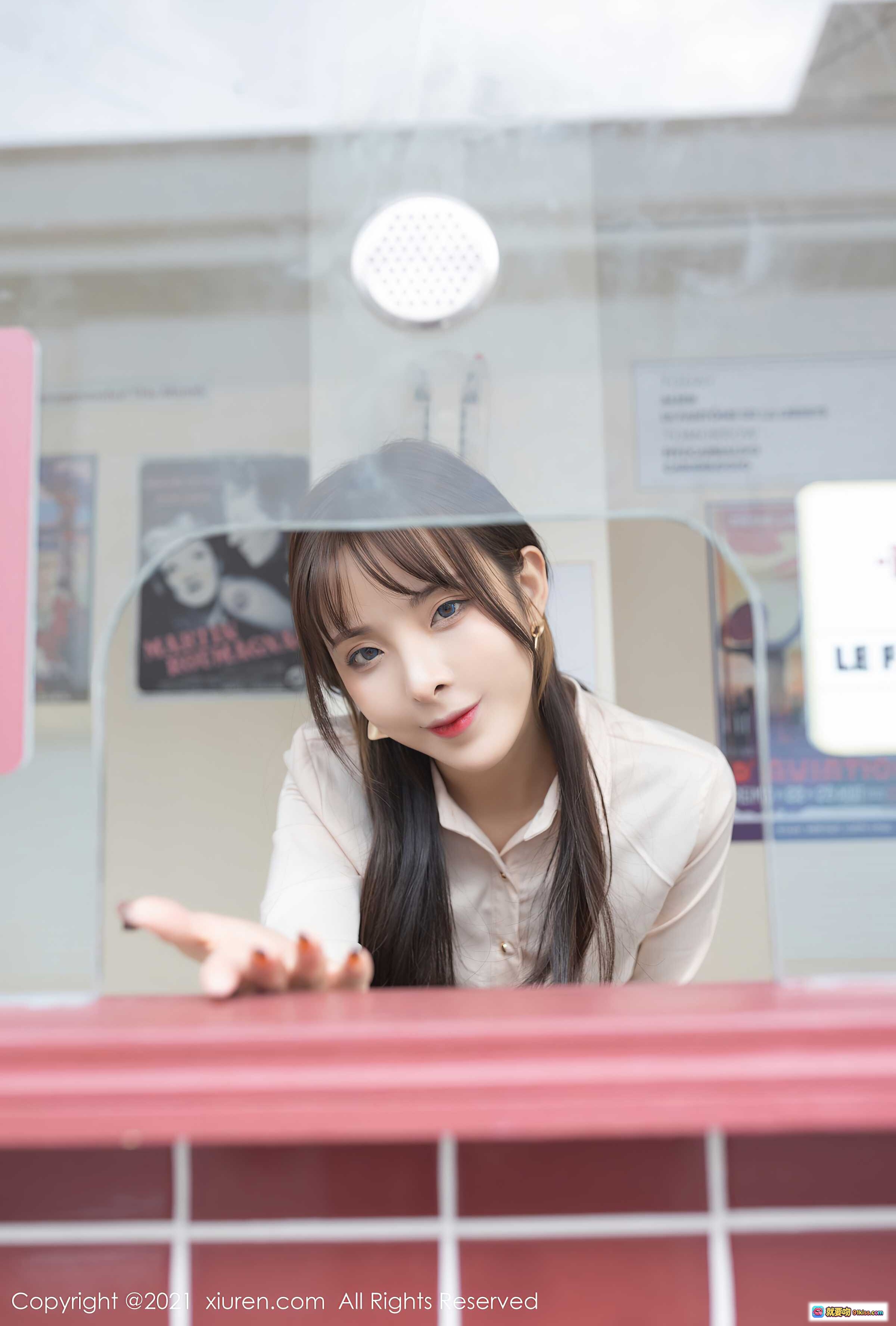 图片[4] - 陈小喵职场OL风写真｜粉色衬衫黑短裙丝袜美腿｜XiuRen秀人网2021.05.24 No.3453 - 就要吻