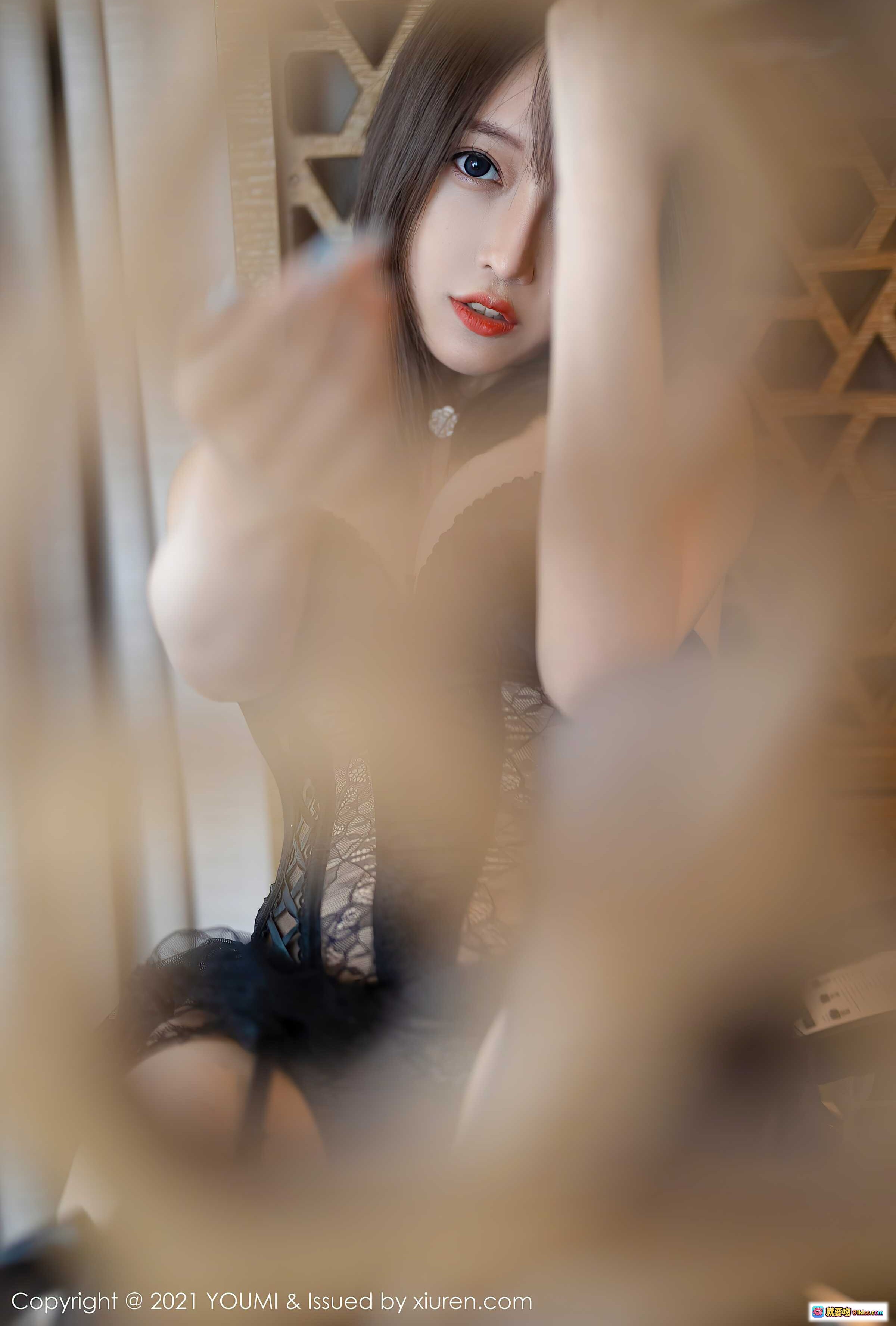 图片[9] - YOUMI玥儿黑蕾丝内衣写真 Vol.677 2021.08.04 67张高清美图 黑丝诱惑 性感私房照 优雅居家风 - 就要吻