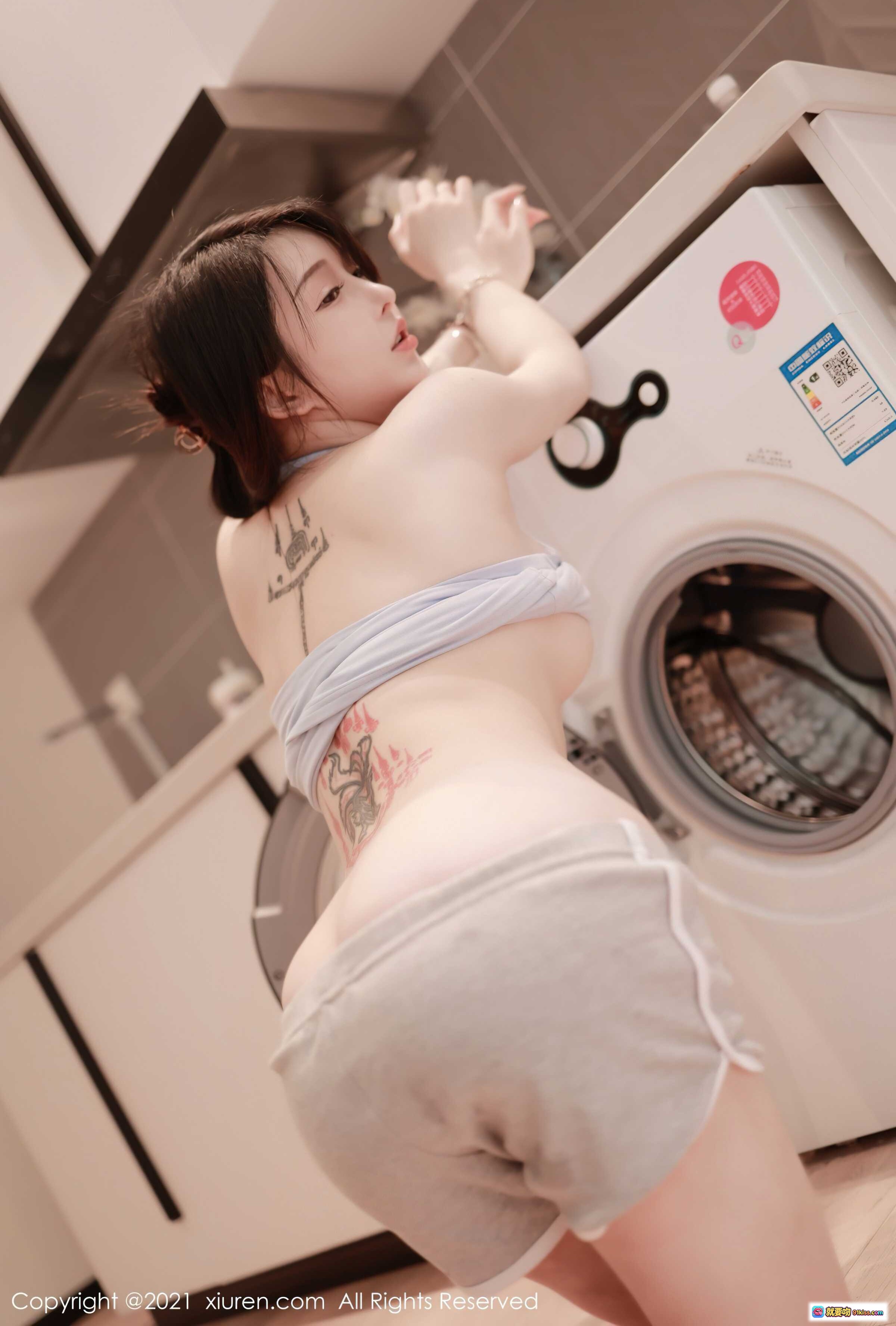 图片[8] - 玉兔miki厨房写真 | 秀人网No.3706 | 甜美短发少女 | 珍珠手链搭配 | 清新居家风 | 2021年7月高清图集 - 就要吻