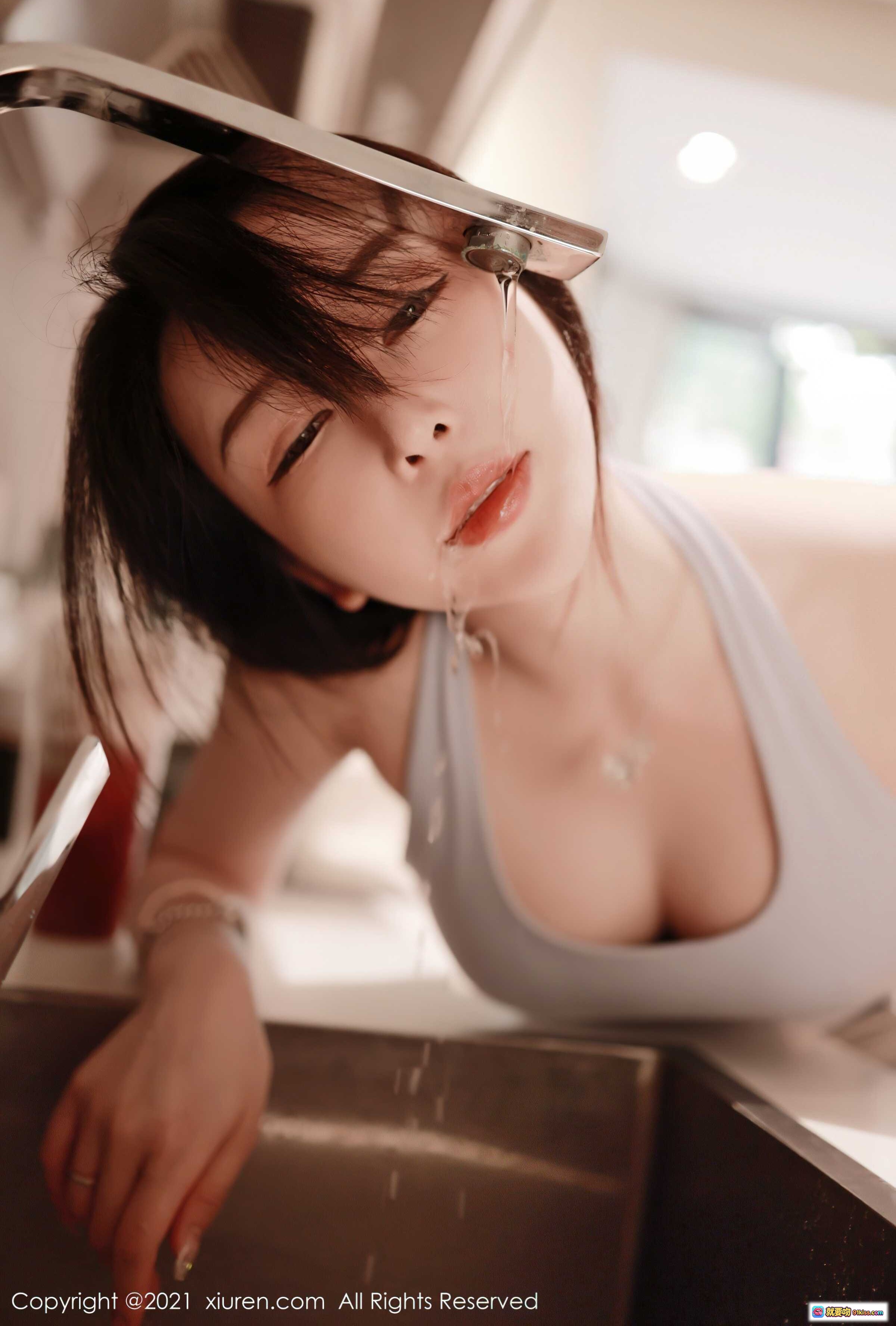 图片[7] - 玉兔miki厨房写真 | 秀人网No.3706 | 甜美短发少女 | 珍珠手链搭配 | 清新居家风 | 2021年7月高清图集 - 就要吻