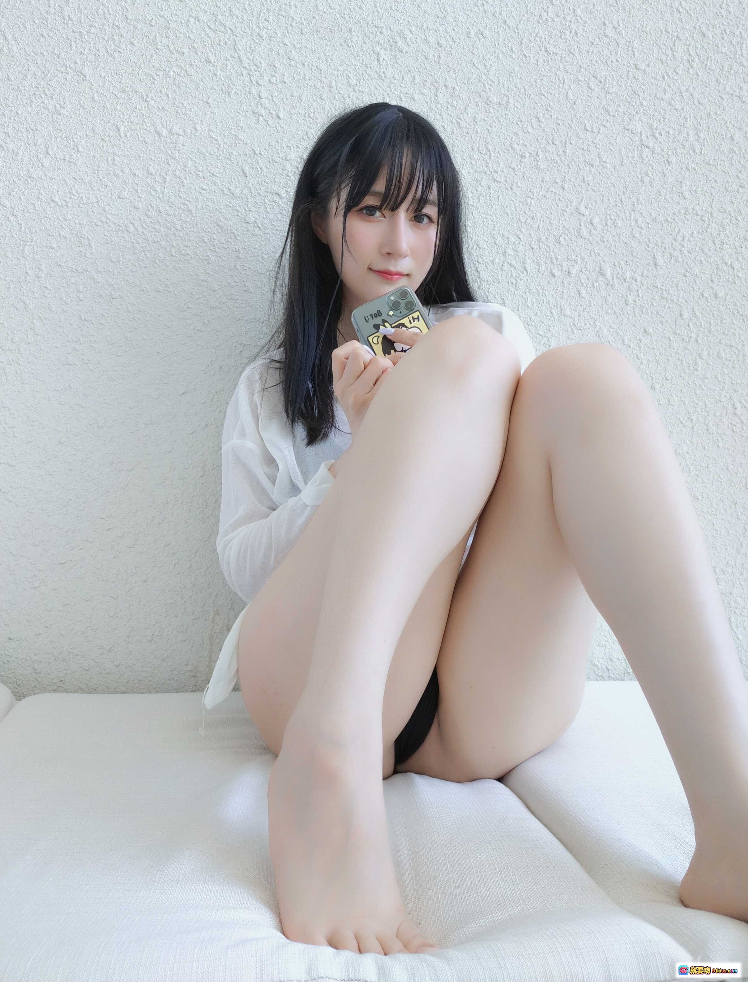 图片[6] - 白银81 NO.085 9月会员合集 2021-09-03 白衣少女坐姿美腿特写 清新自然居家风 裸足细节柔美写真 - 就要吻