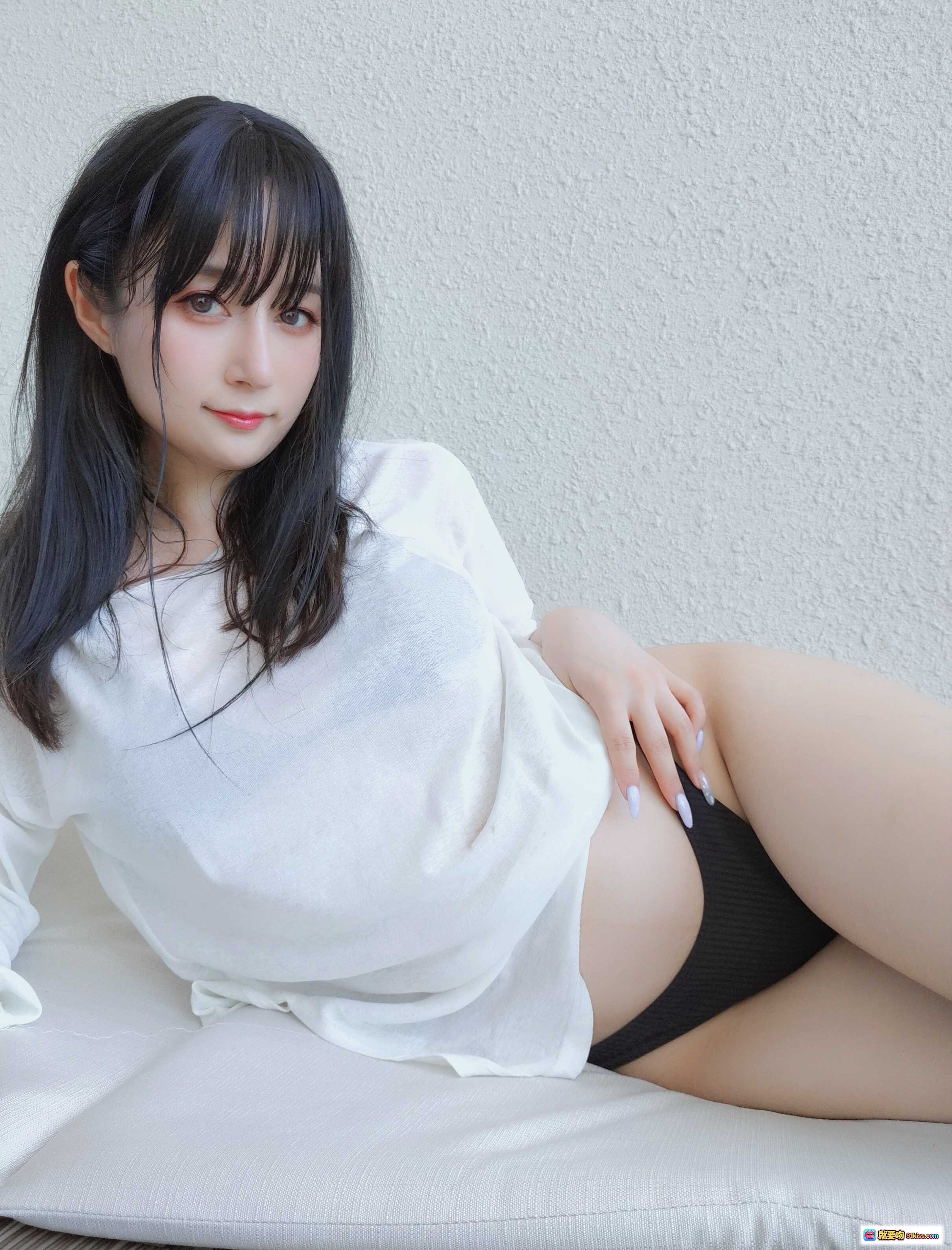 图片[10] - 白银81 NO.085 9月会员合集 2021-09-03 白衣少女坐姿美腿特写 清新自然居家风 裸足细节柔美写真 - 就要吻