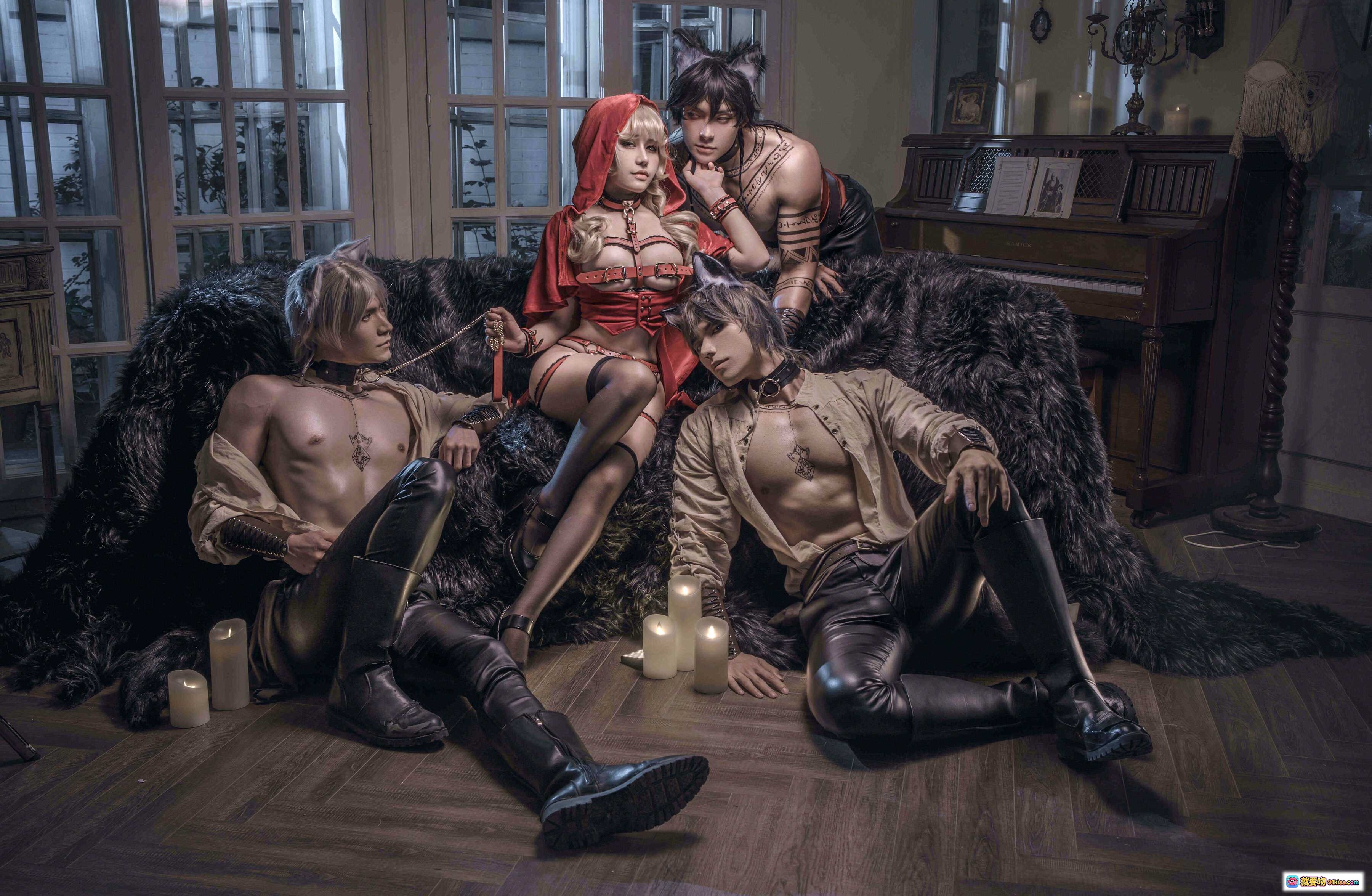 图片[1] - 一笑芳香沁 NO.035 小红帽 Cosplay 精美写真 21P 186MB 哥特风 暗黑系 皮革装 性感诱惑 蜡烛氛围 室内场景 多人互动 情感张力 视觉冲击力强 - 就要吻